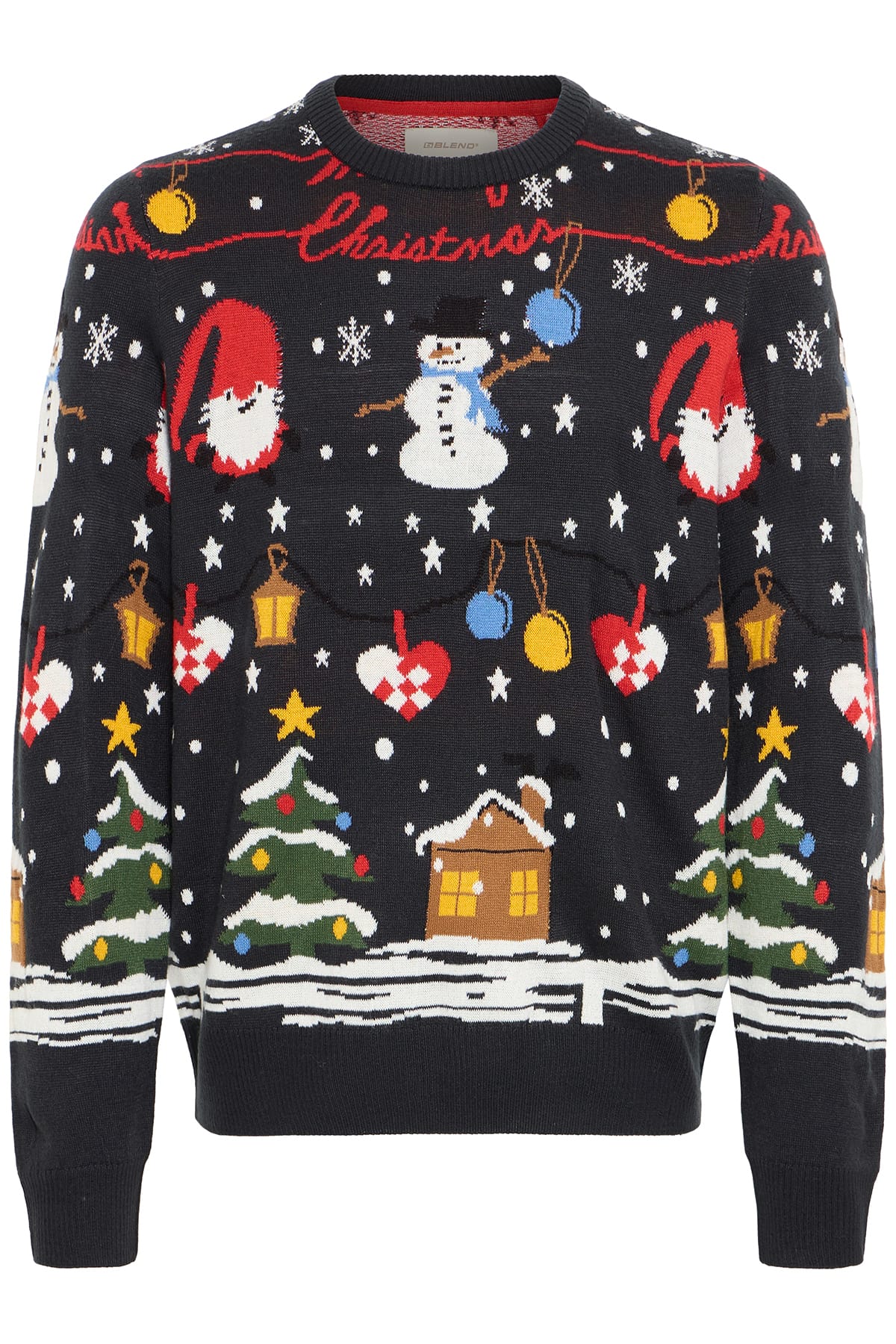 Pullover BHMATEO CHRISTMAS KNIT DARK NAVY Pullover Blend