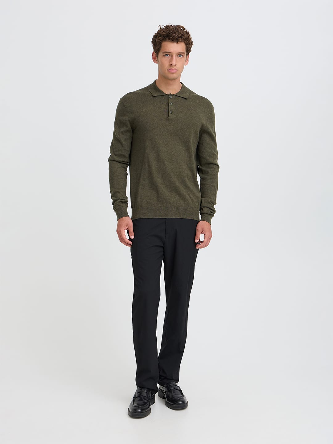 Pullover CFFRODE 0226 polo knit BROS B0614 - ELEGANCE Pullover Casual Friday