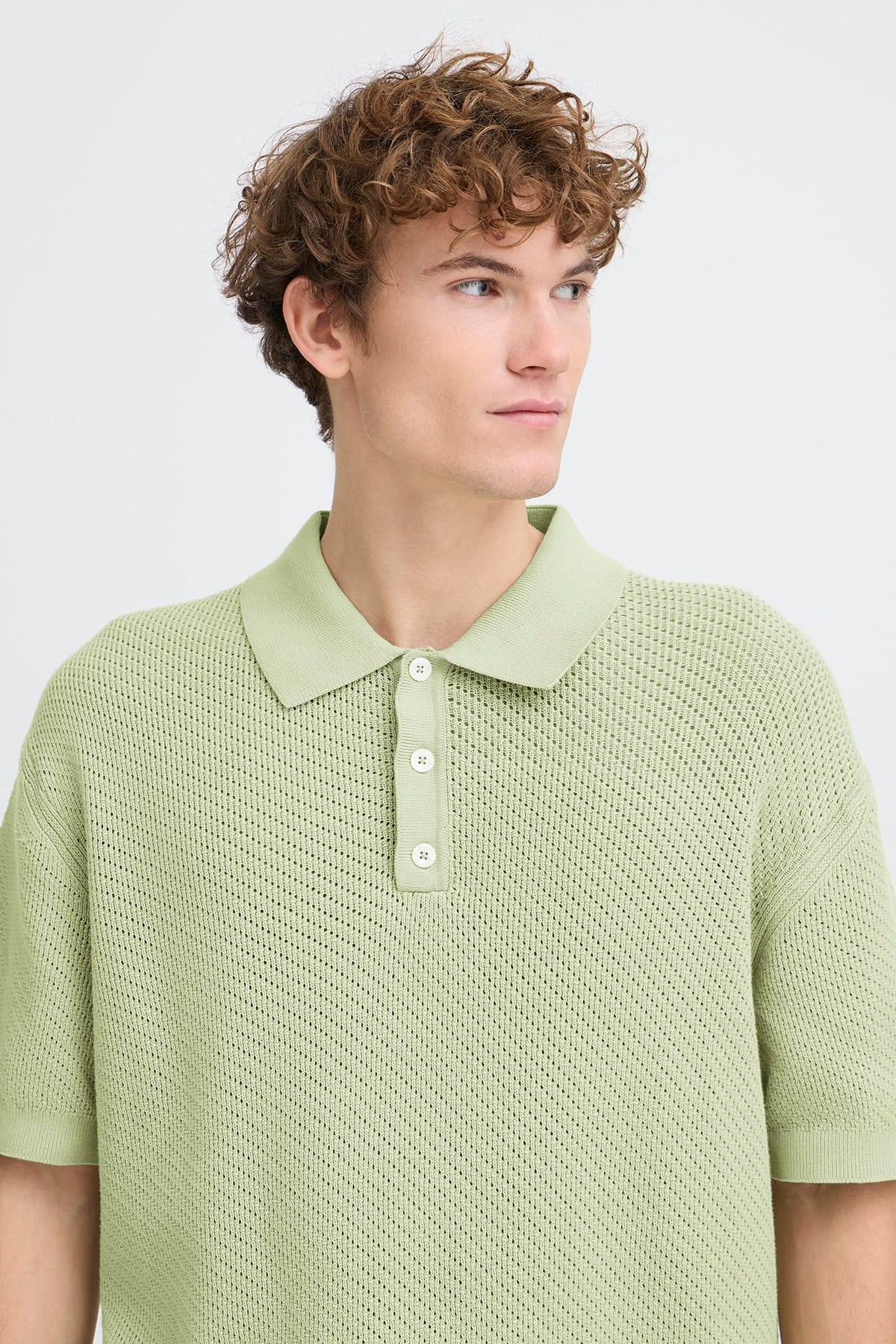 Pullover CFISAKSSON SS POLO KNIT Swamp Pullover Casual Friday