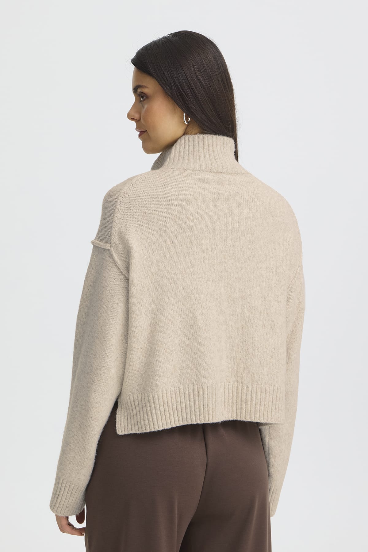 Pullover FRGIGI PU 3 Oatmeal Melange Pullover Fransa