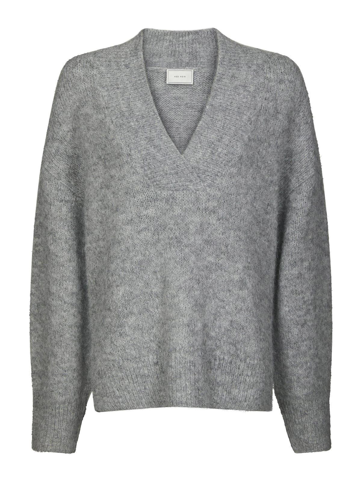Pullover Melli Fluffy Knit Grey melange Pullover Neo Noir