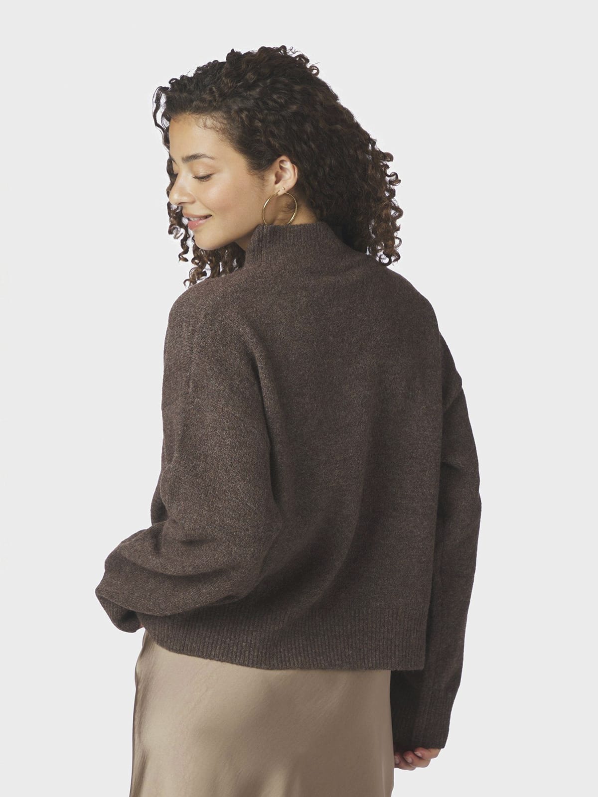 Pullover Paulina Knit Brown Melange Pullover Neo Noir