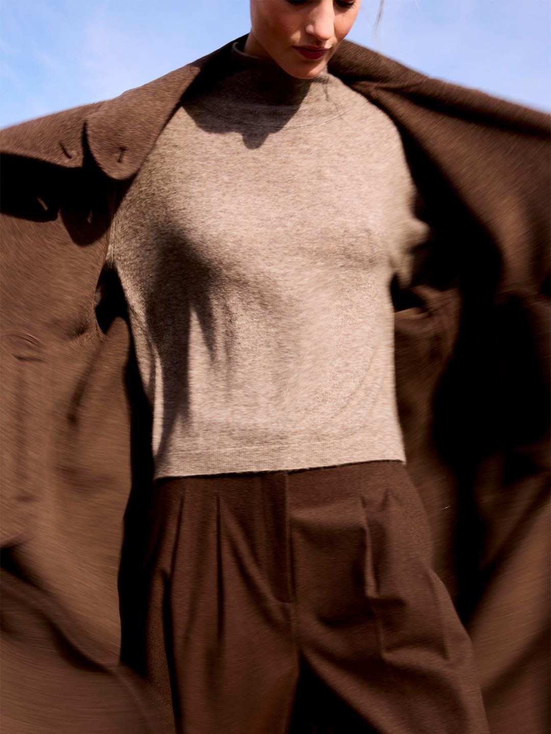 Pullover Roxanne Light brown melange Pullover JC Sophie