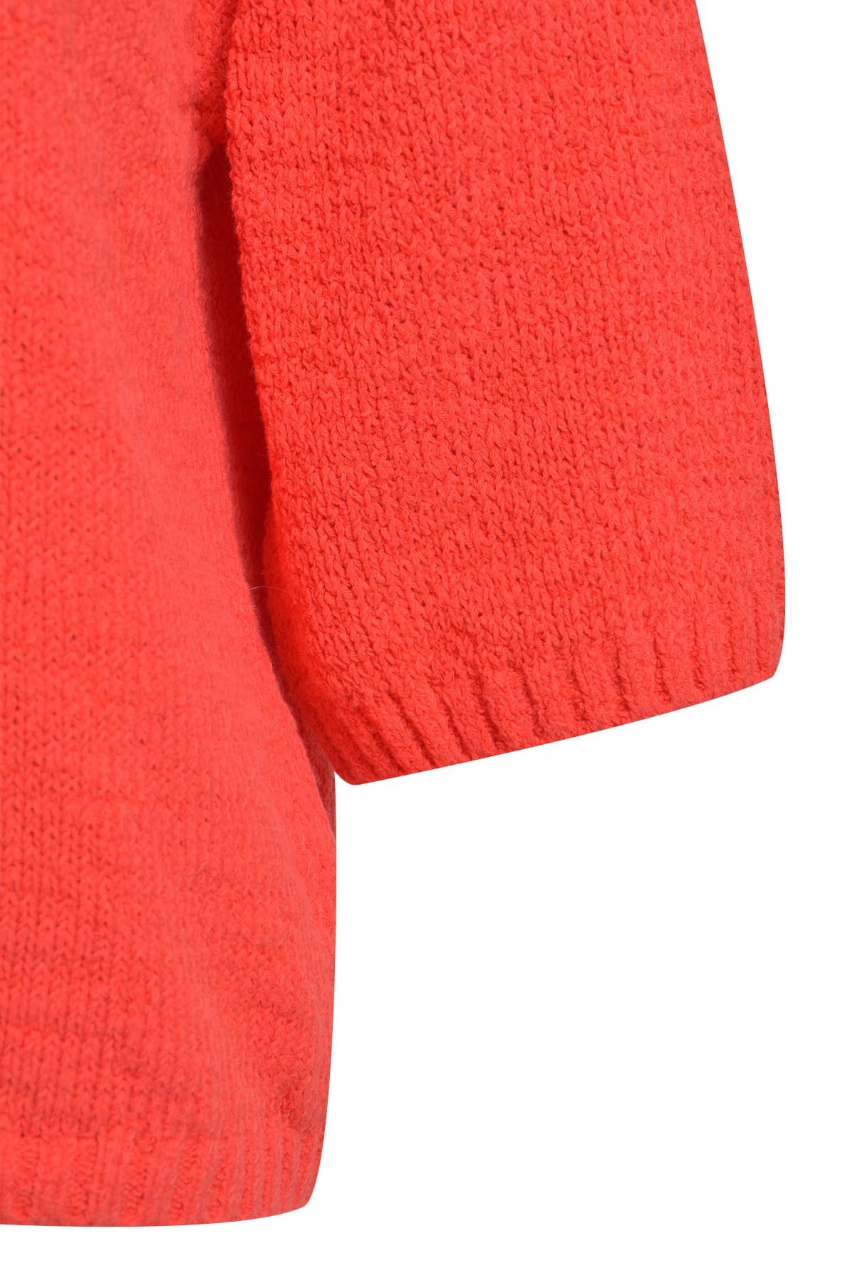 Pullover v-neck 3/4 sleeve red Pullover Milano