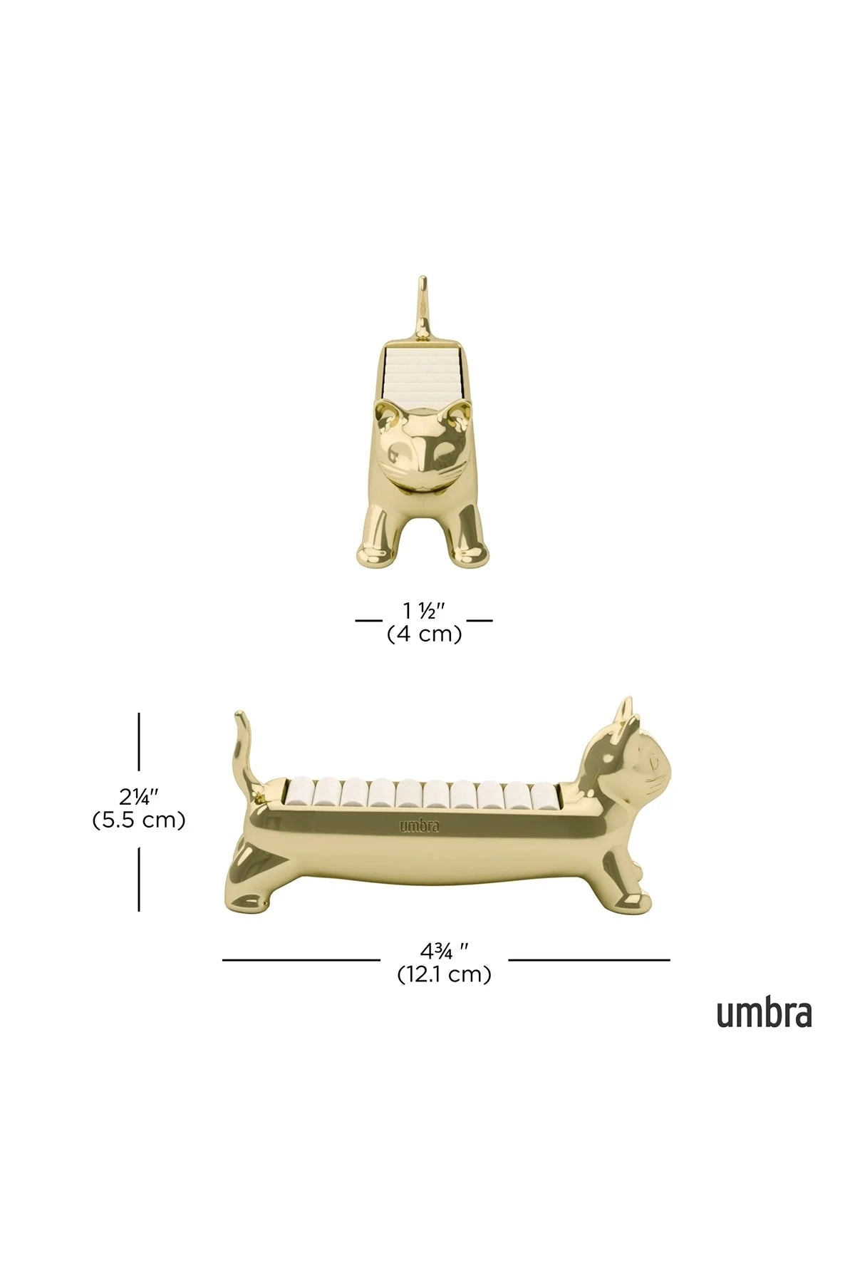 Ringhalter ALI CAT RING HOLDER BRASS Ringhalter Umbra