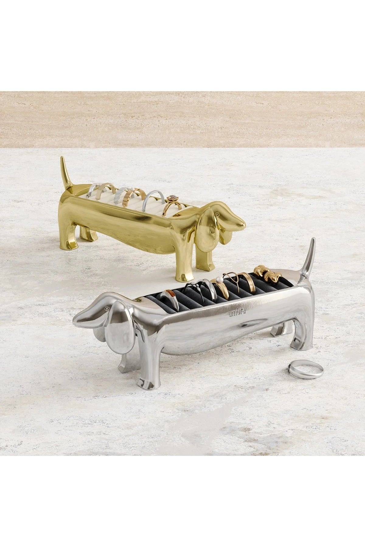 Ringhalter "DACHSIE" BRASS Ringhalter Umbra