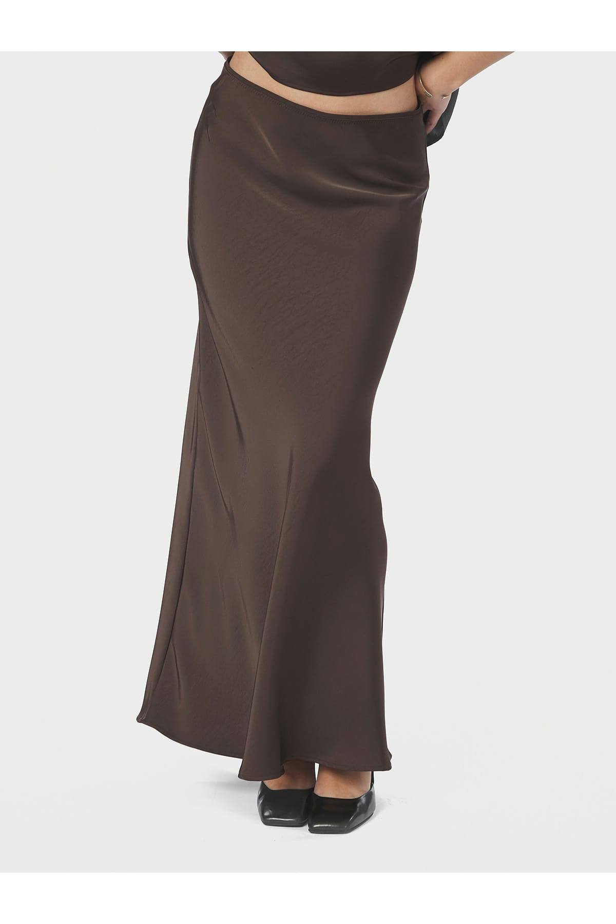 Rock Vicky Heavy Sateen Dark brown Rock Neo Noir