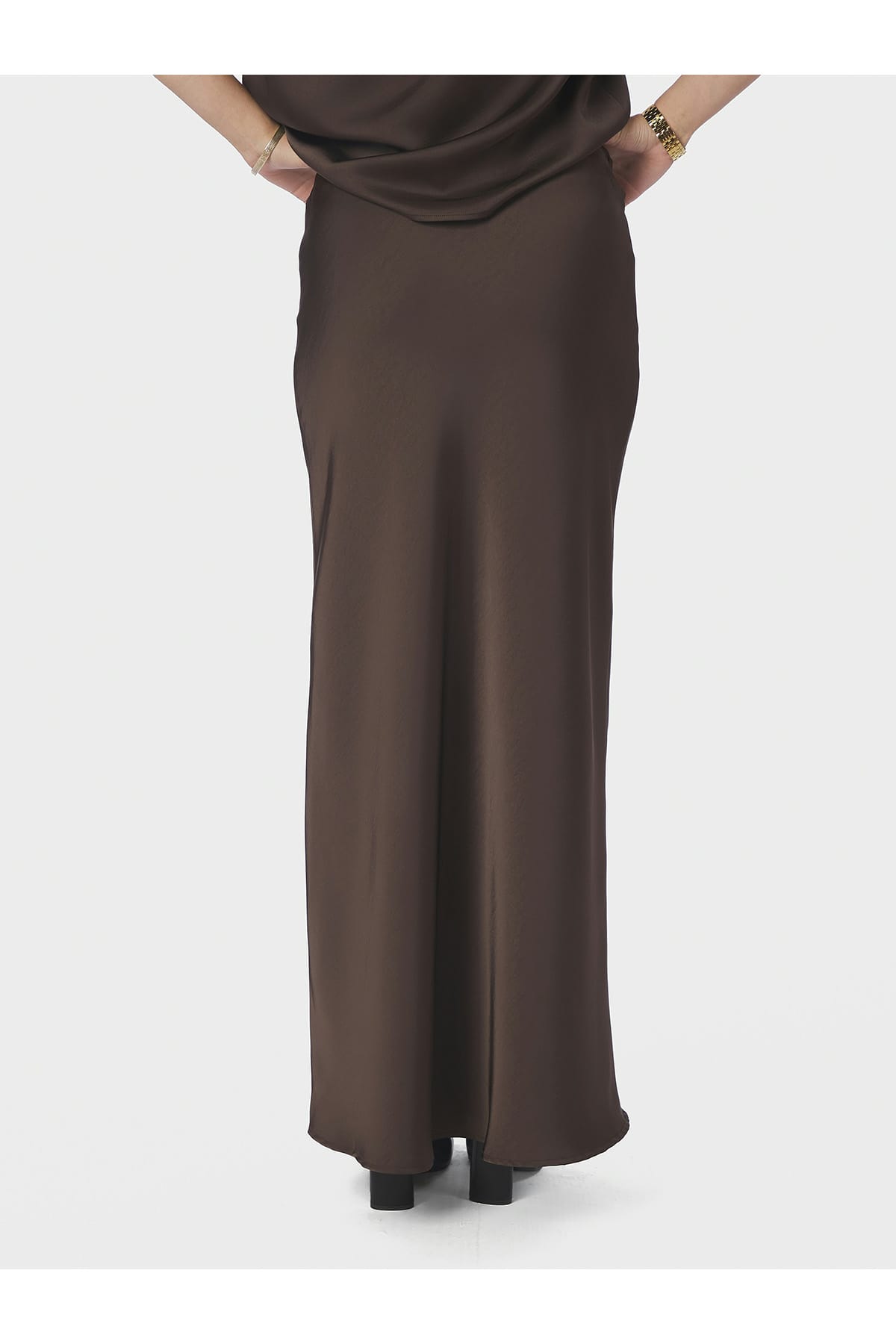 Rock Vicky Heavy Sateen Dark brown Rock Neo Noir