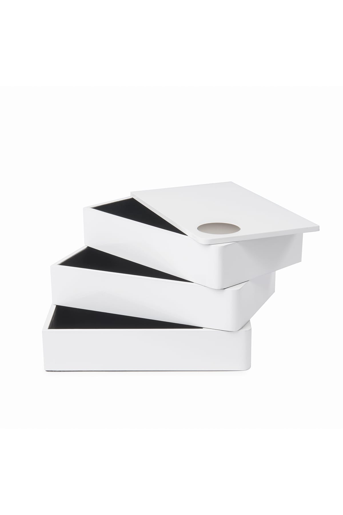 Schmuckbox Umbra schwenkbares Schmuckkästchen Weiß Schmuckbox Umbra