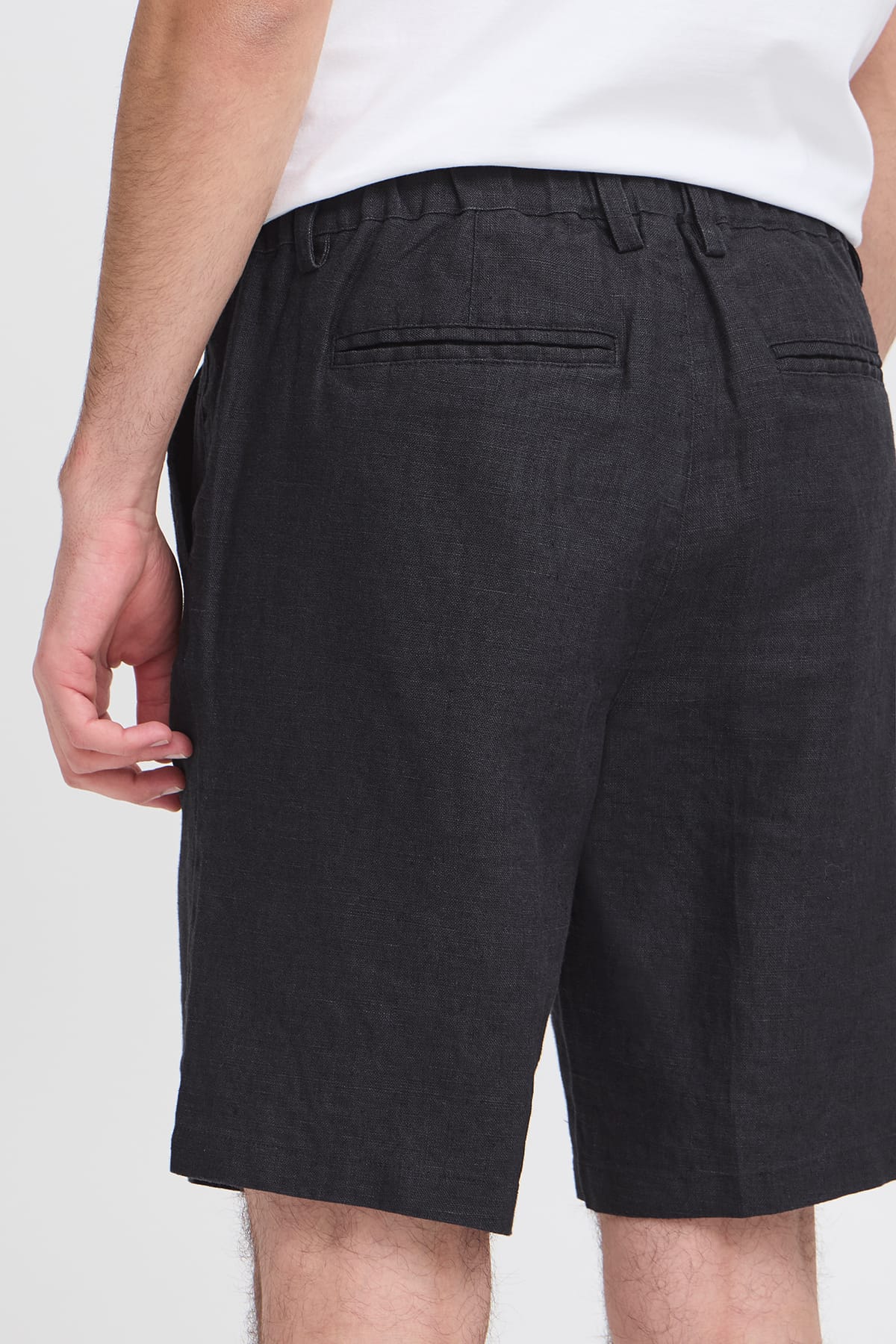 Shorts CFPANDRUP LINEN PANT Dark Navy Shorts Casual Friday