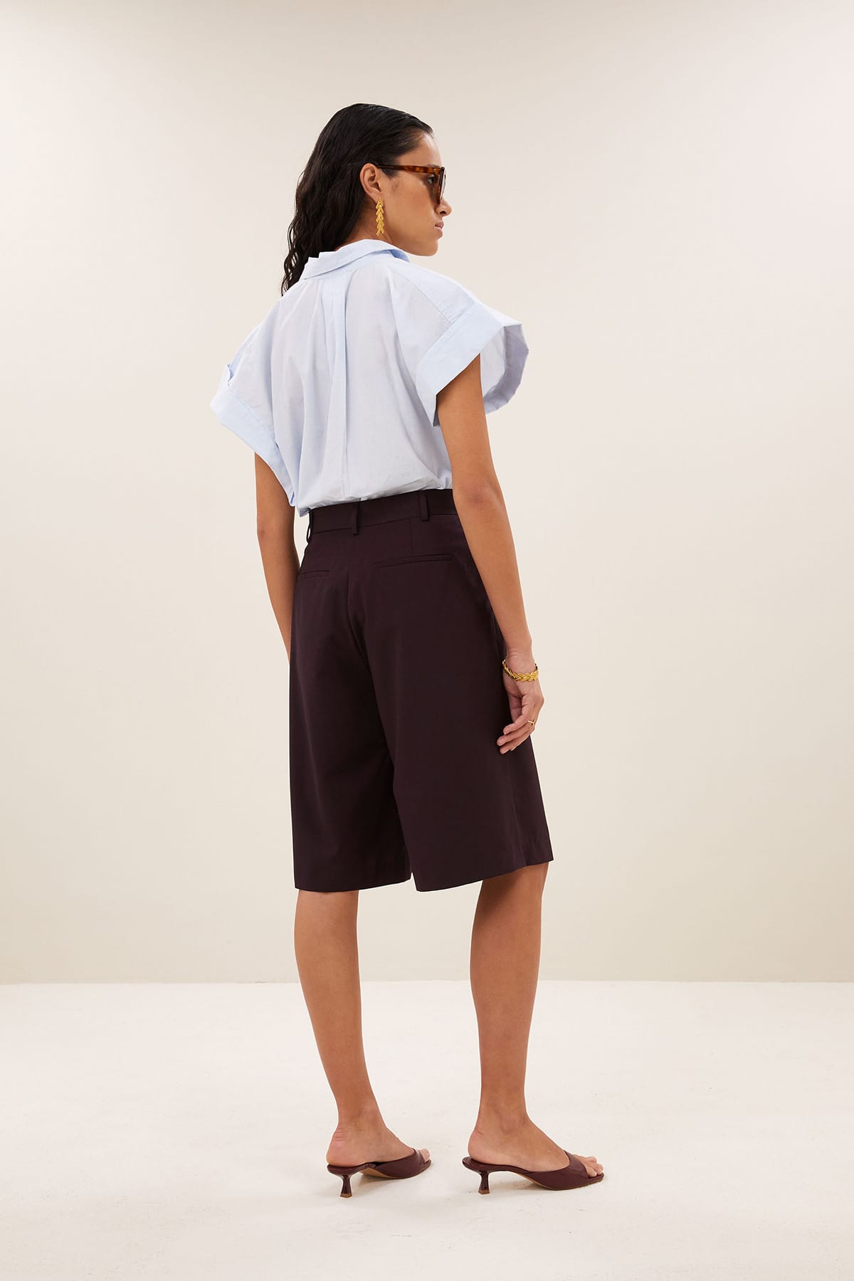 Shorts finn bermuda dark wine Shorts By Bar