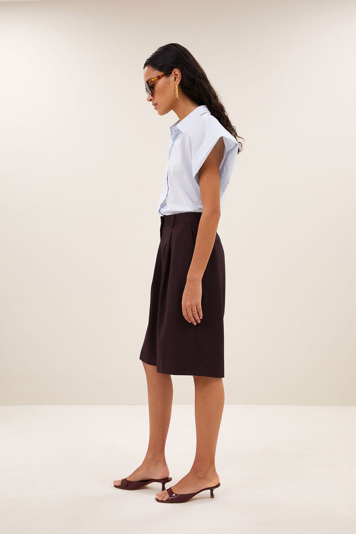 Shorts finn bermuda dark wine Shorts By Bar