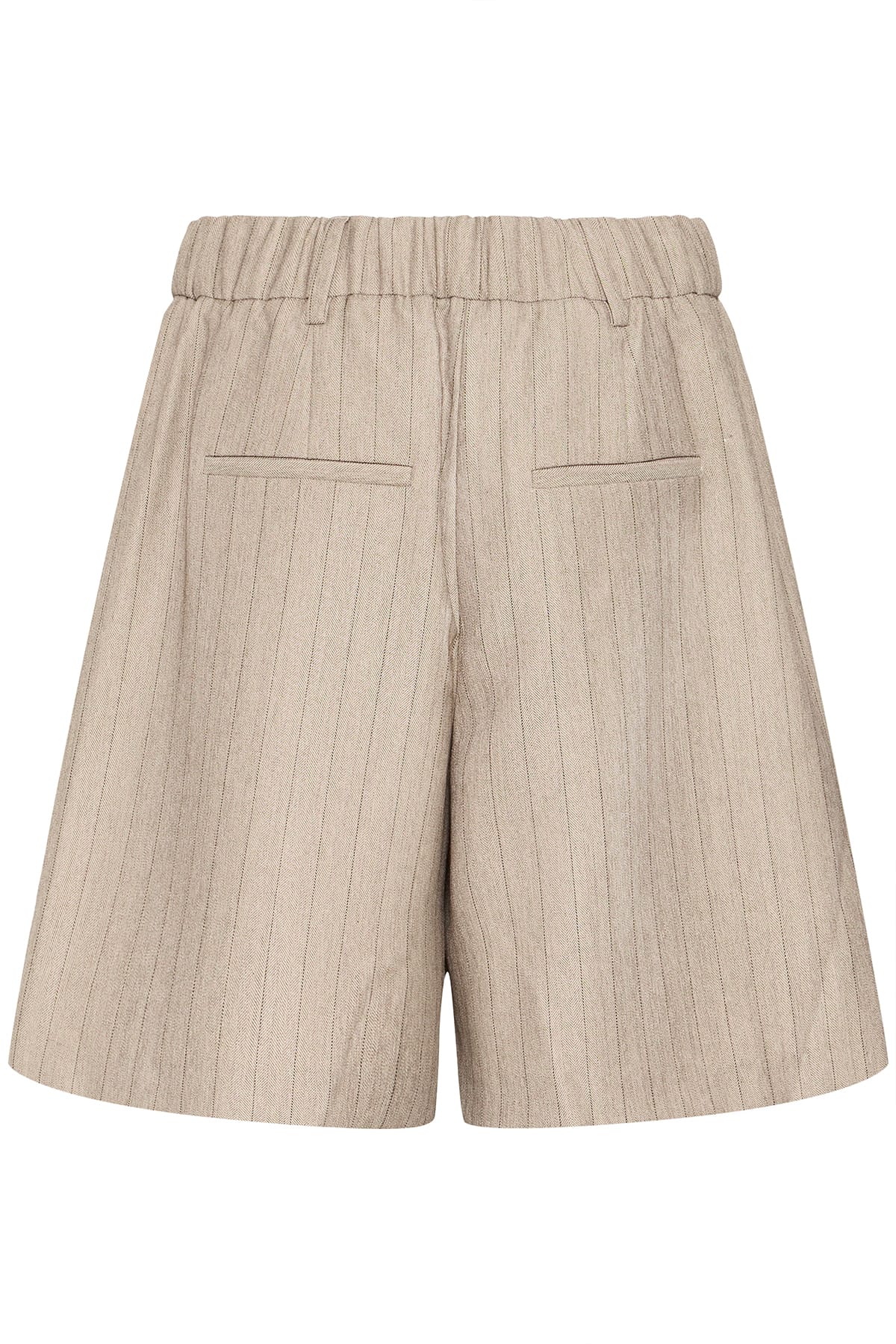 Shorts FRALEX SHO 1 GRAY MORN MELANGE PINSTRIPE Shorts Fransa
