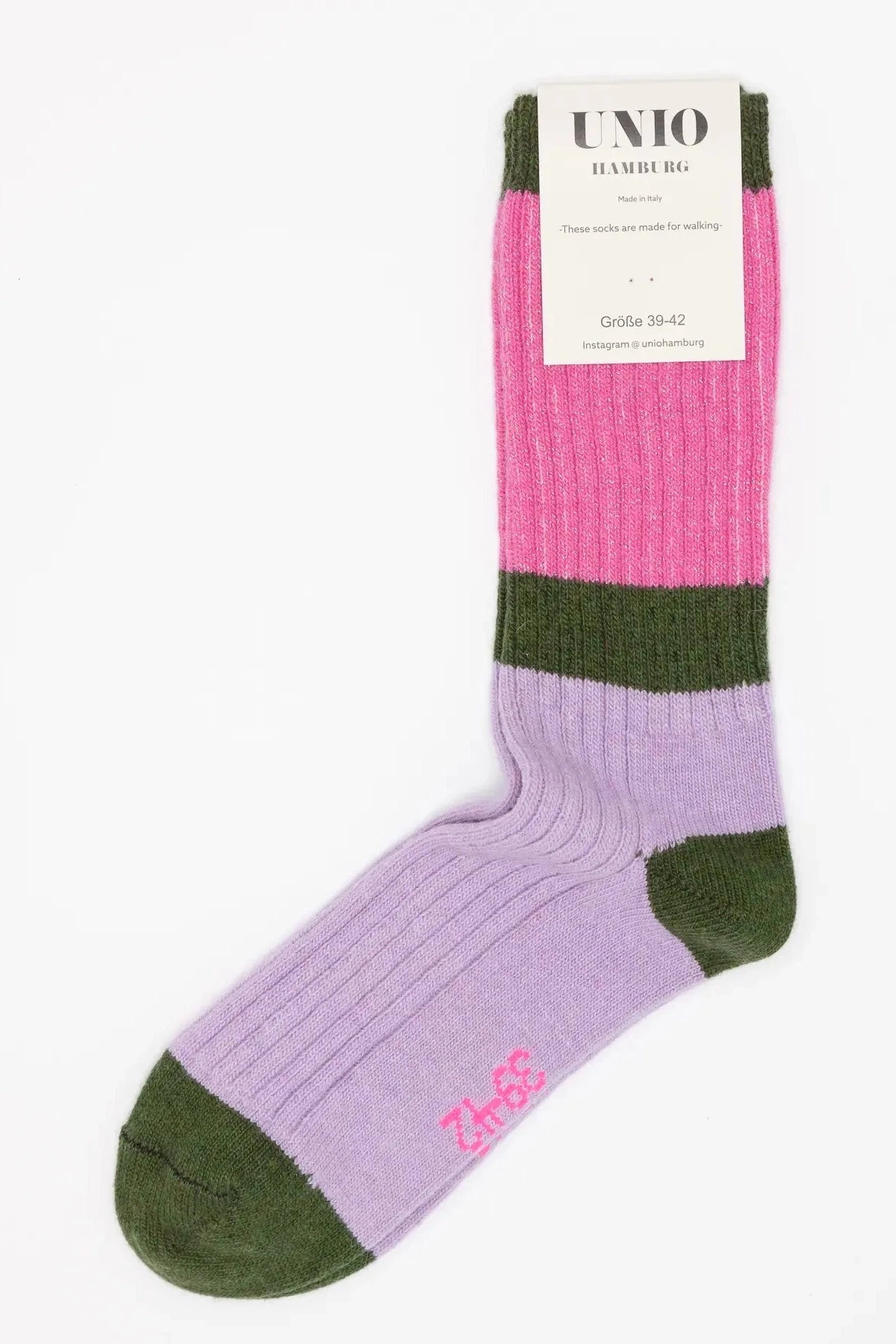 Socken CALM GLITZI khaki - barbie Col.9 Socken UNIO Hamburg