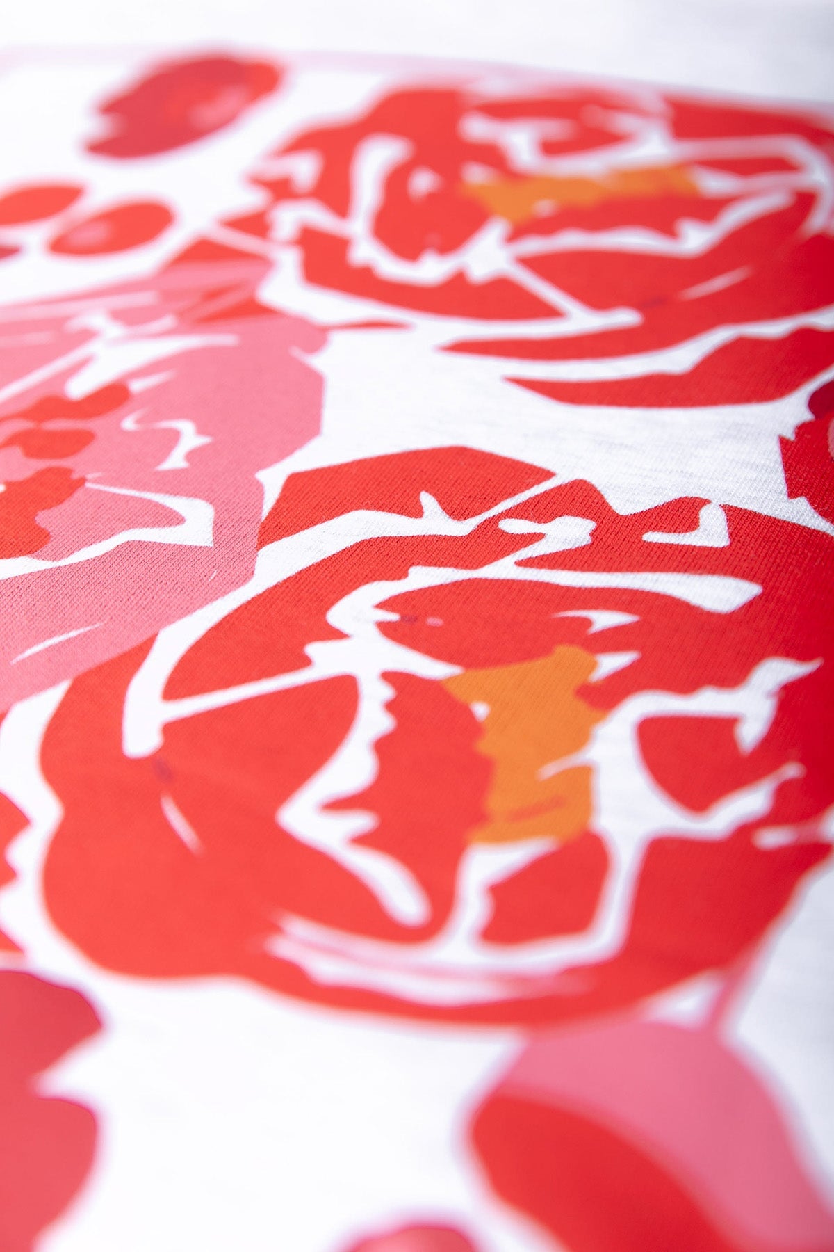 Sweatshirt Flower Square Dropped Shoulder Sweat Light grey melange Sweatshirt Colourful Rebel