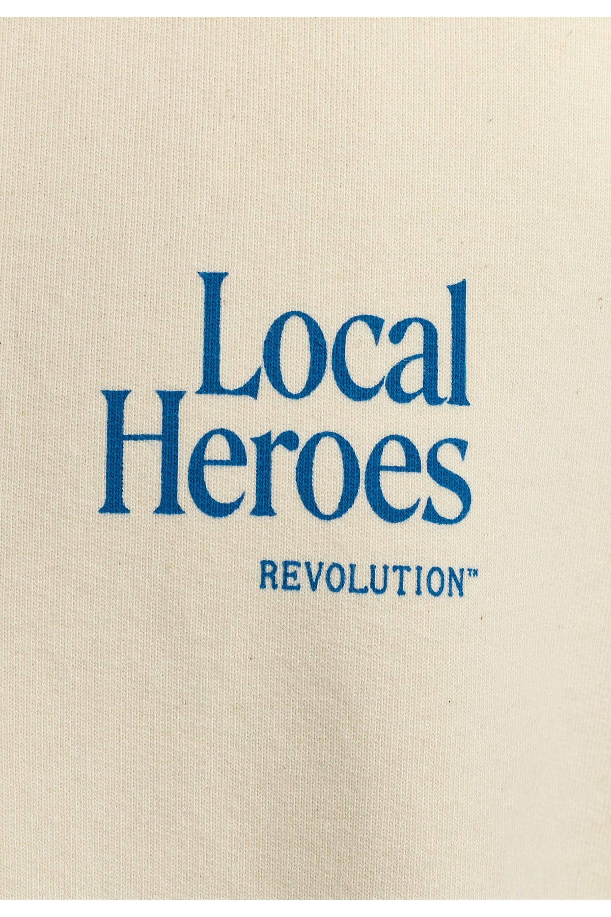 Sweatshirt Printed Crewneck Local Heroes Offwhite Sweatshirt RVLT Revolution