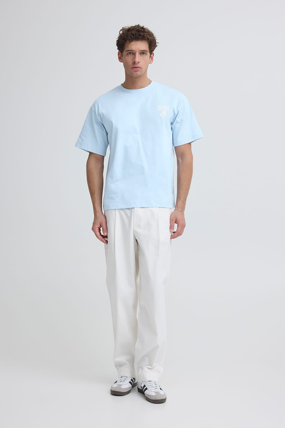 T-Shirt CFRUDE 0284 RELAXED T-SHIRT CERULEAN T-Shirt Casual Friday
