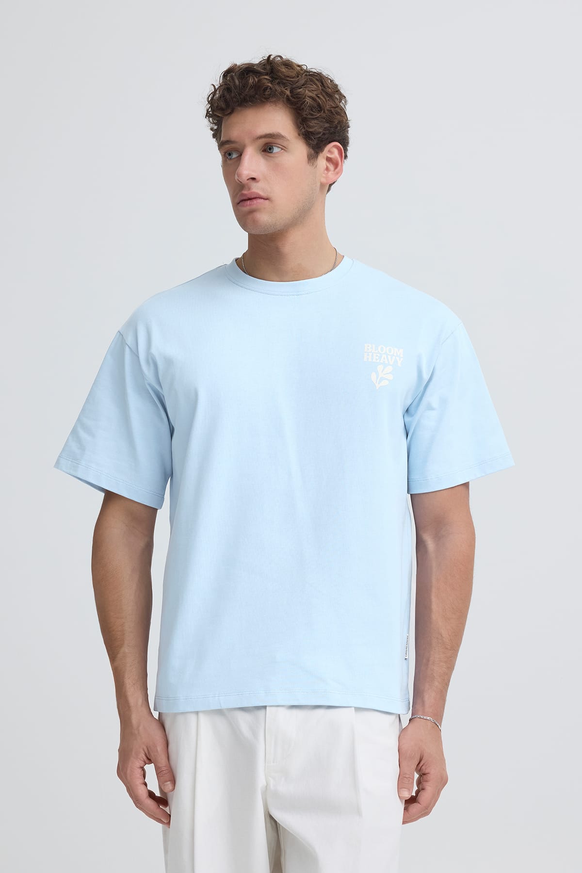 T-Shirt CFRUDE 0284 RELAXED T-SHIRT CERULEAN T-Shirt Casual Friday