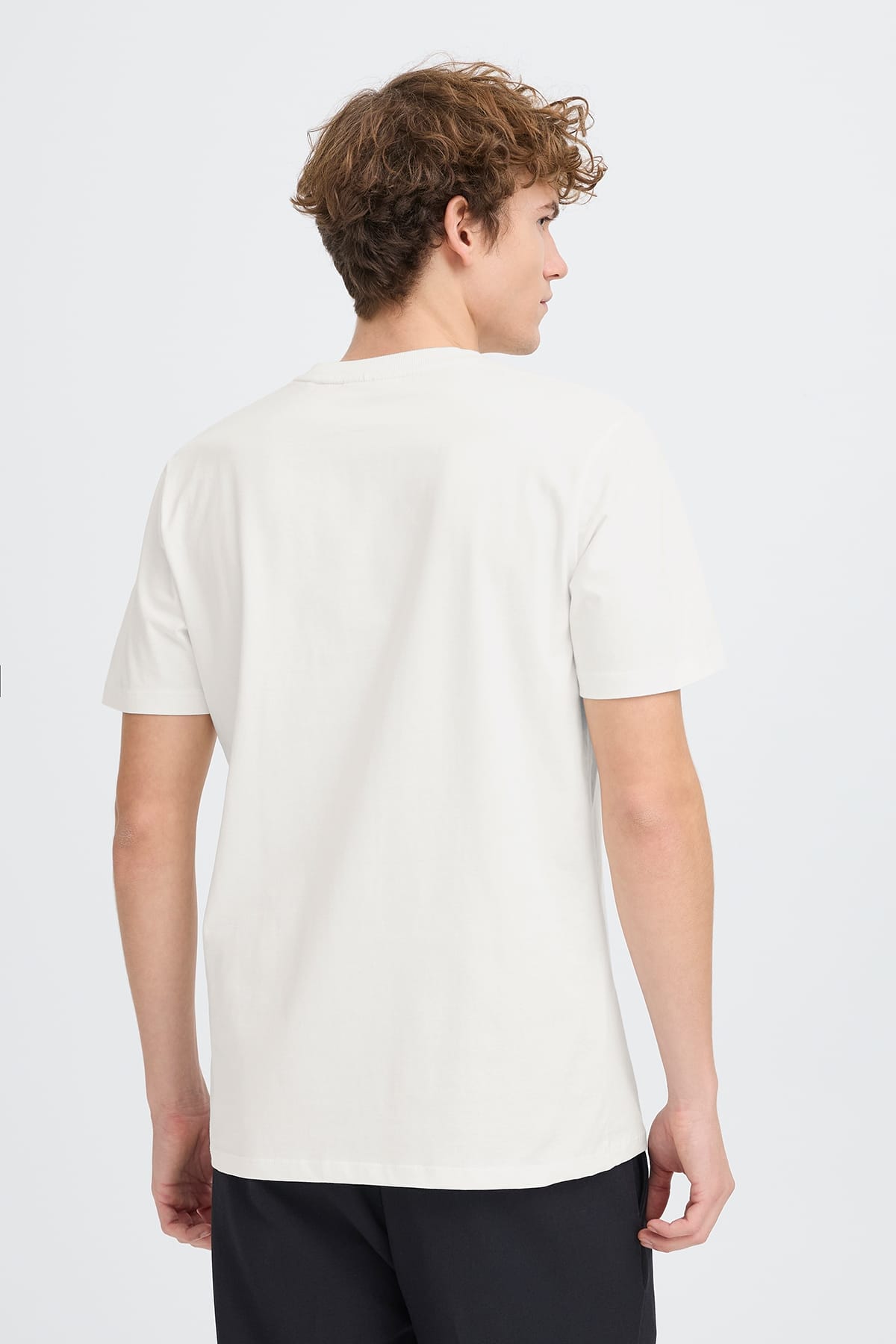 T-Shirt CFSUNDIN 0255 TEE WITH EMB. Snow White T-Shirt Casual Friday