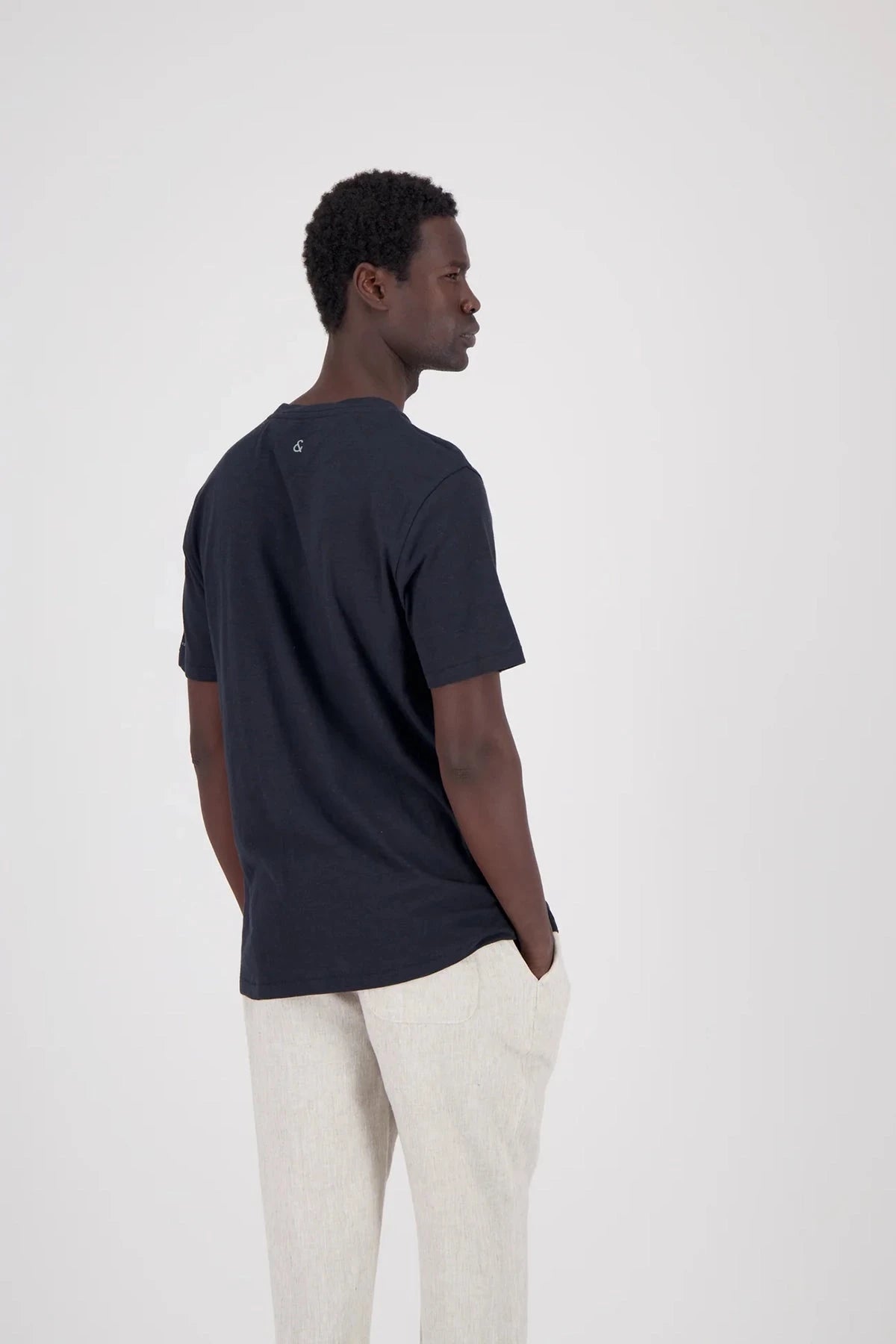 T-Shirt Linen Blend Anthracite T-Shirt Colours&Sons