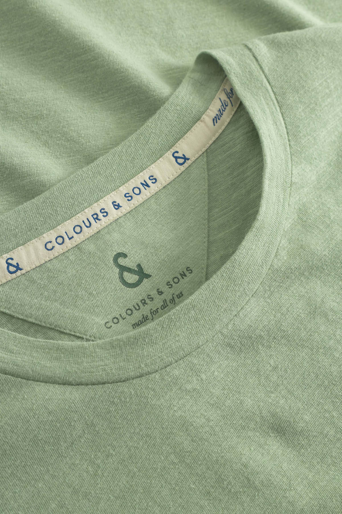 T-Shirt Linen Blend Lime T-Shirt Colours&Sons