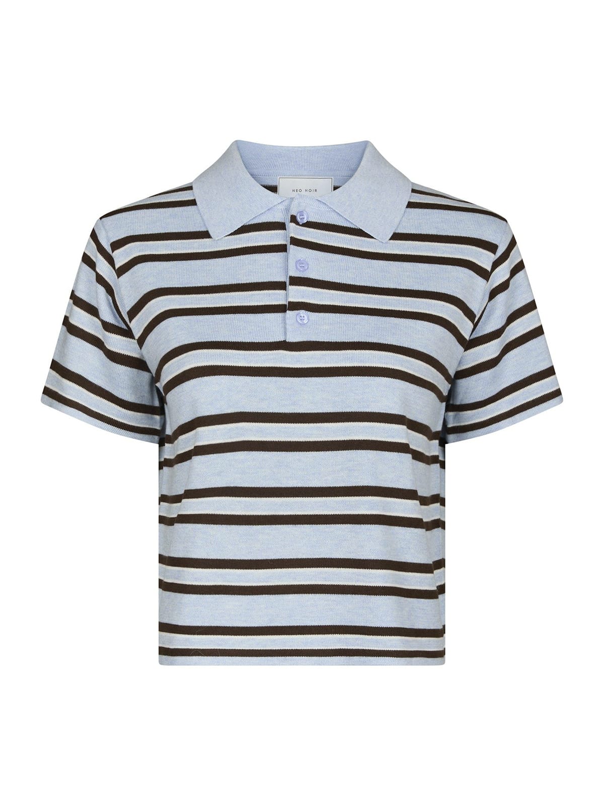 T-Shirt Mulann Polo Knit Light Blue T-Shirt Neo Noir
