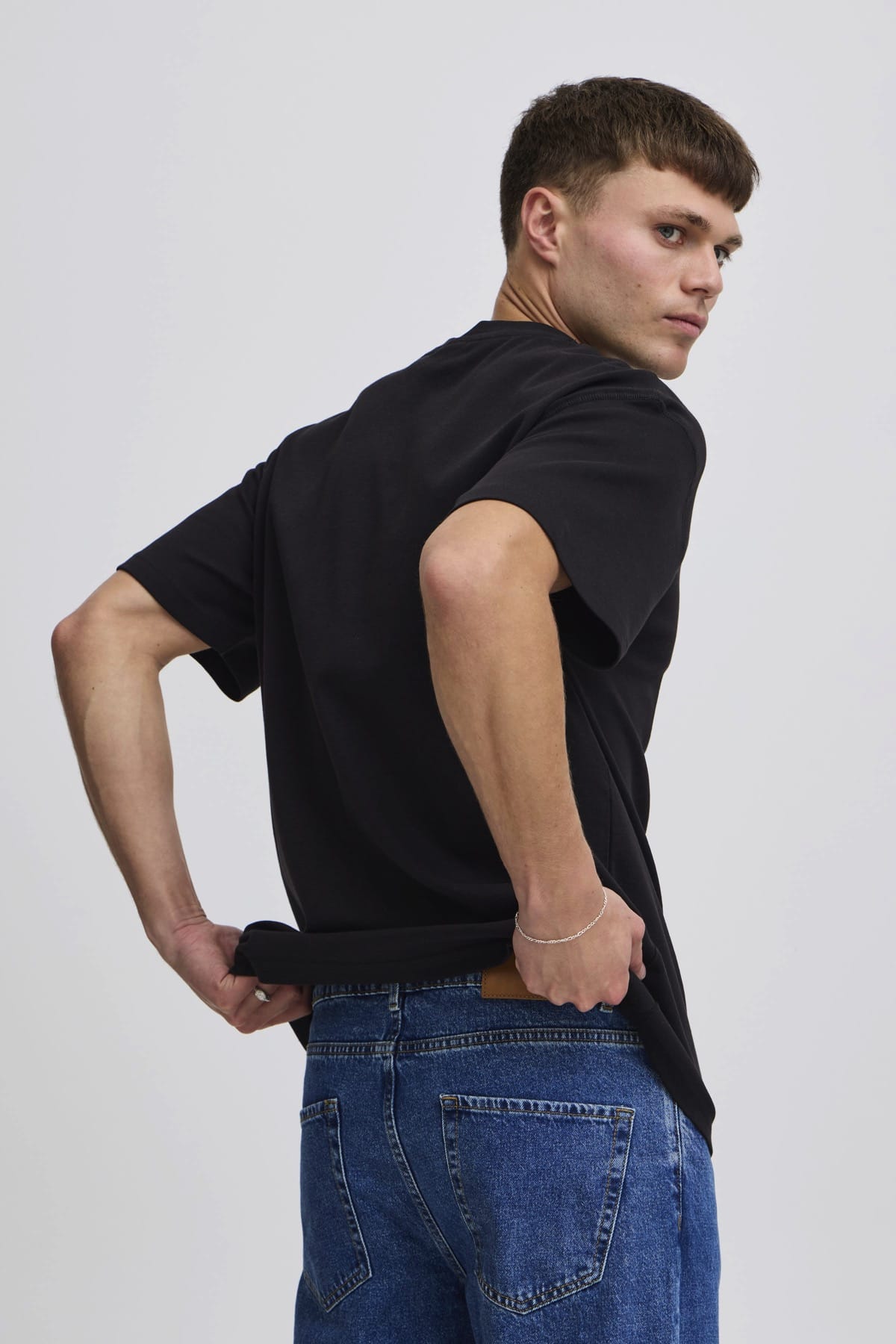 T-Shirt SDDANTON SS True Black T-Shirt Solid