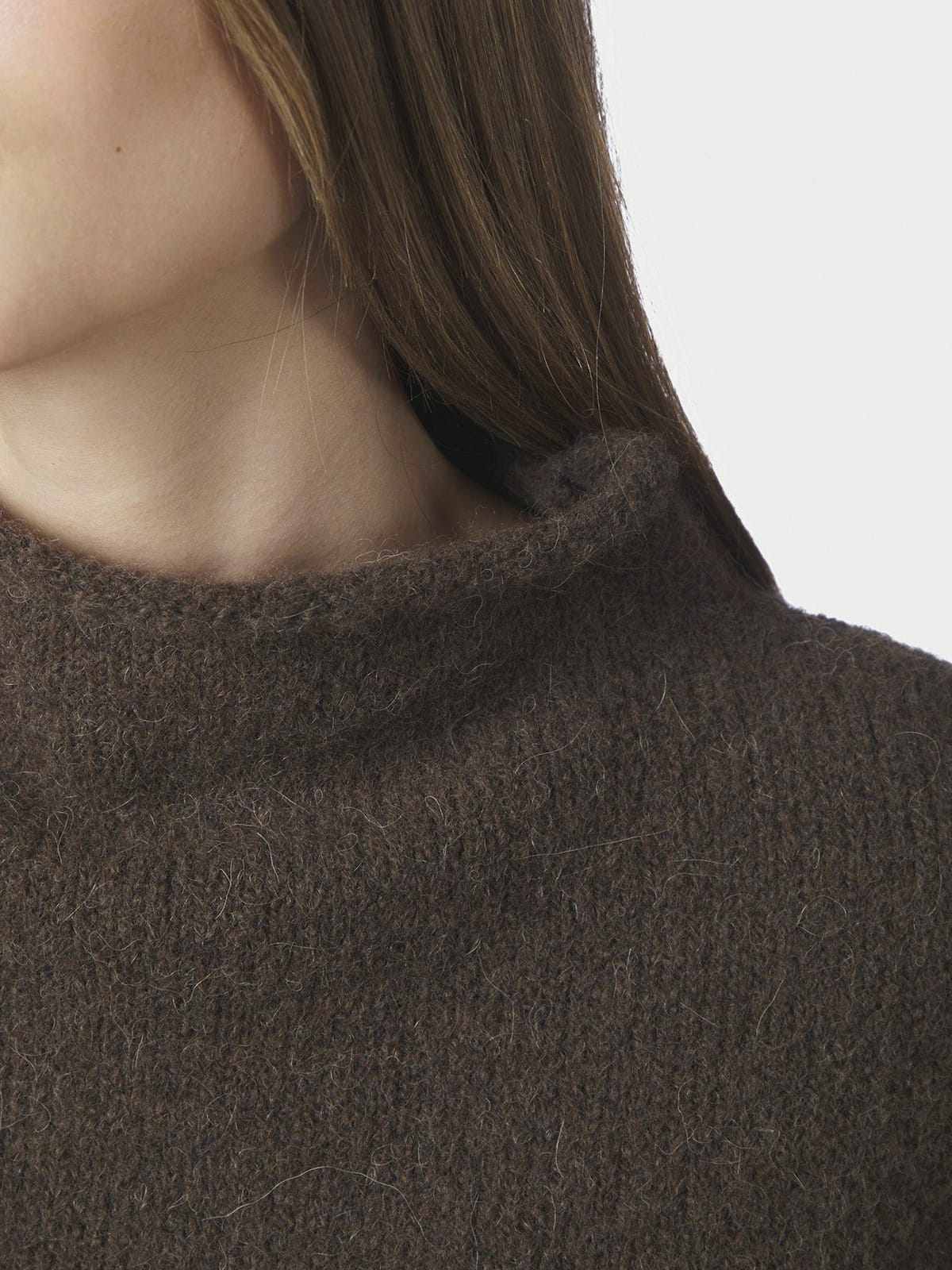 Top Jona Knit Brown Melange Top Neo Noir