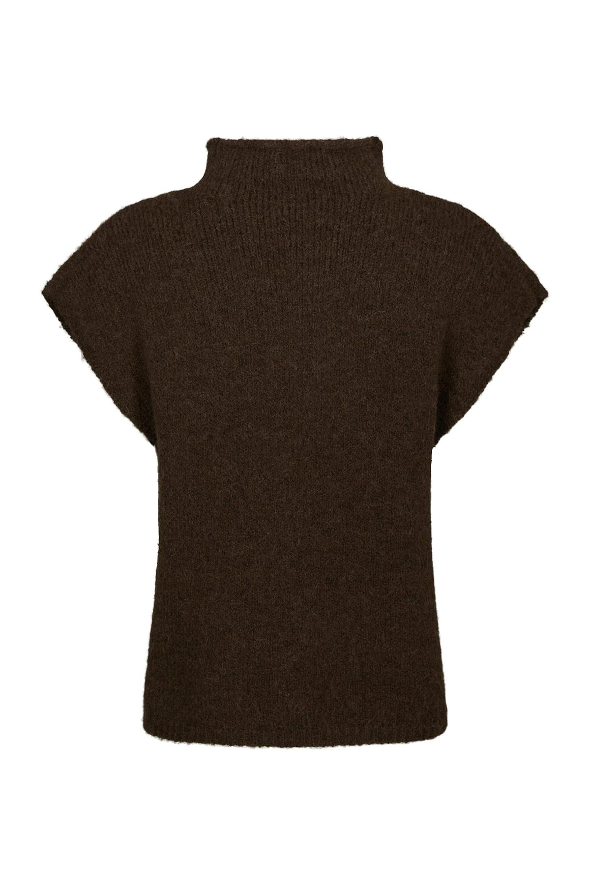 Top Jona Knit Brown Melange Top Neo Noir