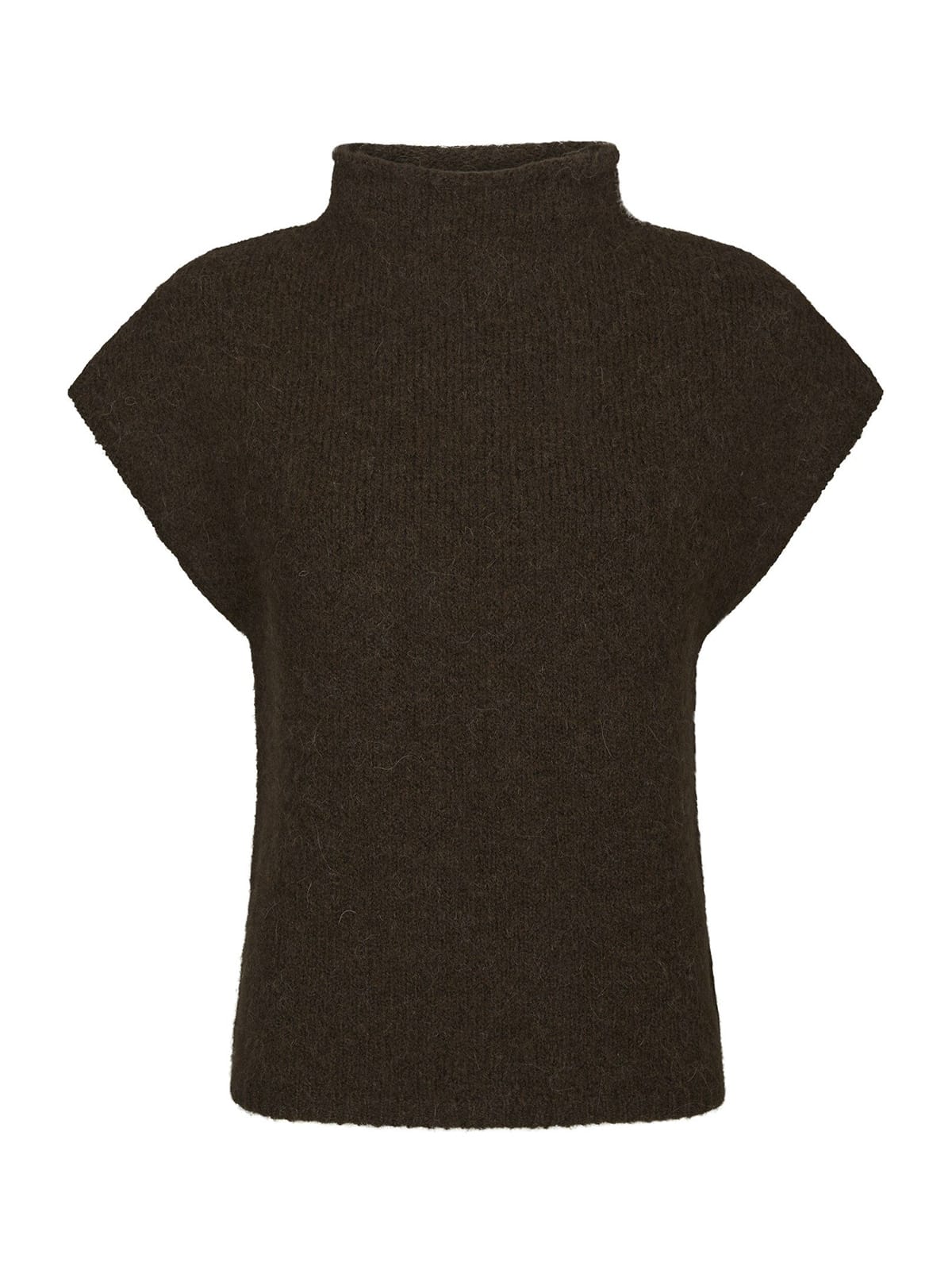 Top Jona Knit Brown Melange Top Neo Noir