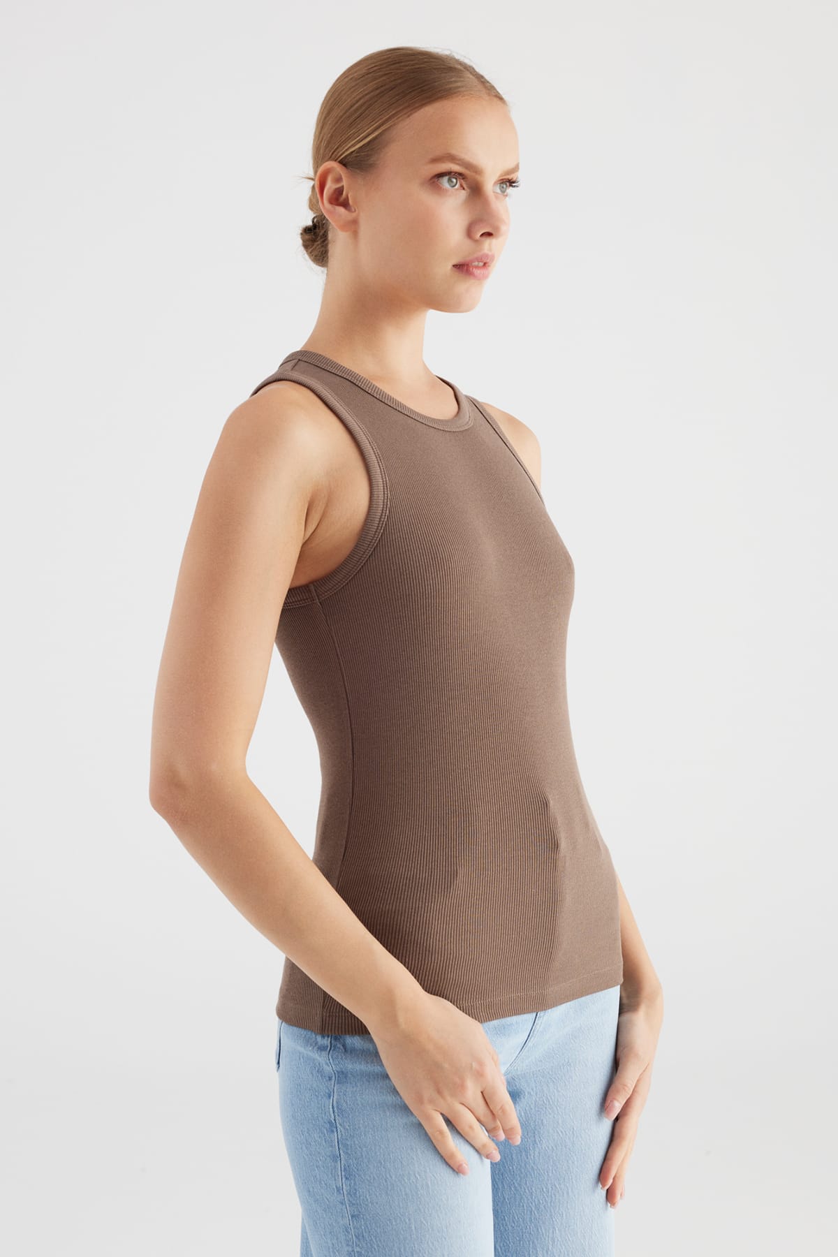 Top Liv Taupe Top C.O.J - Cup of Joe Denim