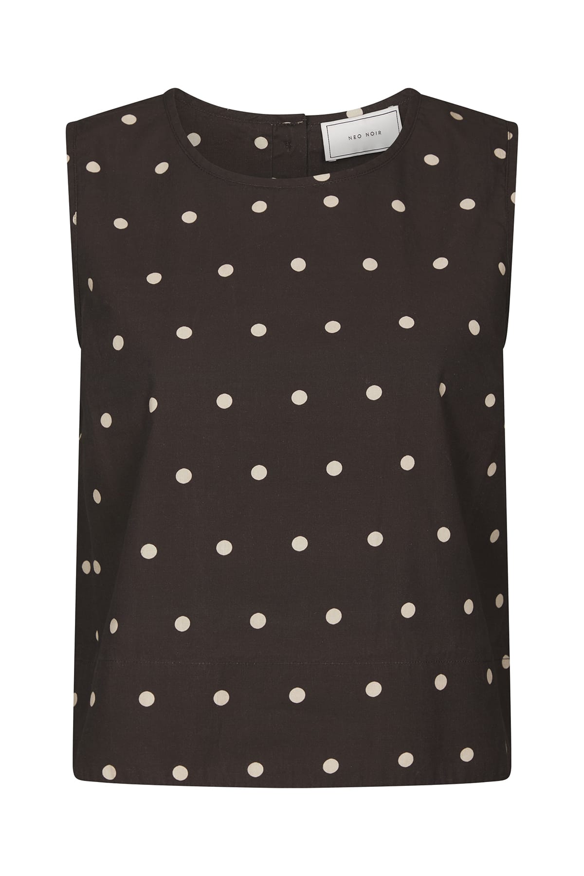Top Polly Dot Top Dark brown Top Neo Noir