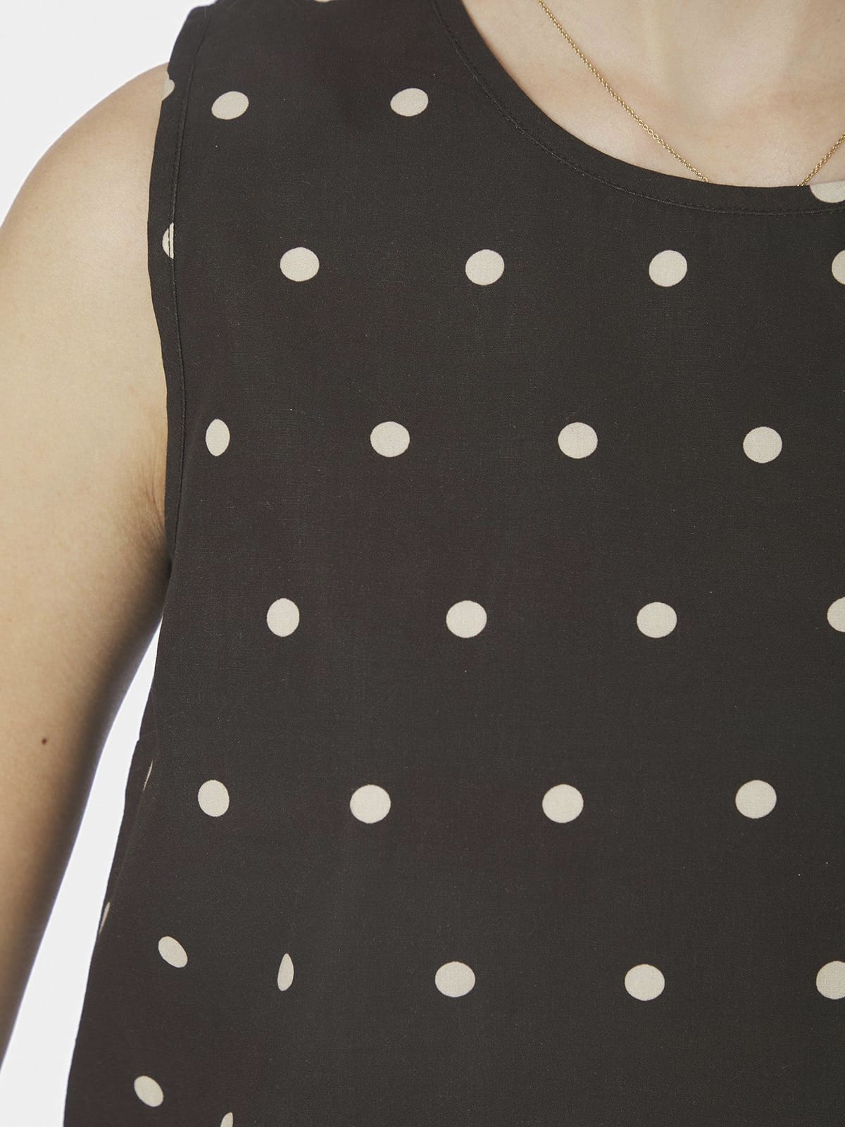 Top Polly Dot Top Dark brown Top Neo Noir