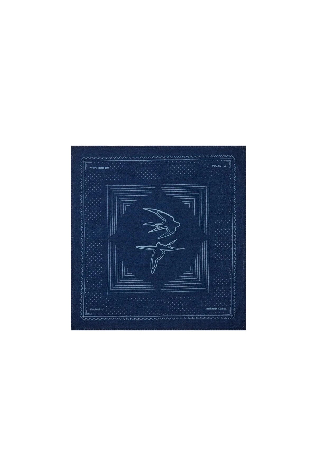 Tuch MMGBird Chambray Neckerchief Indigo Blue Tuch MosMosh