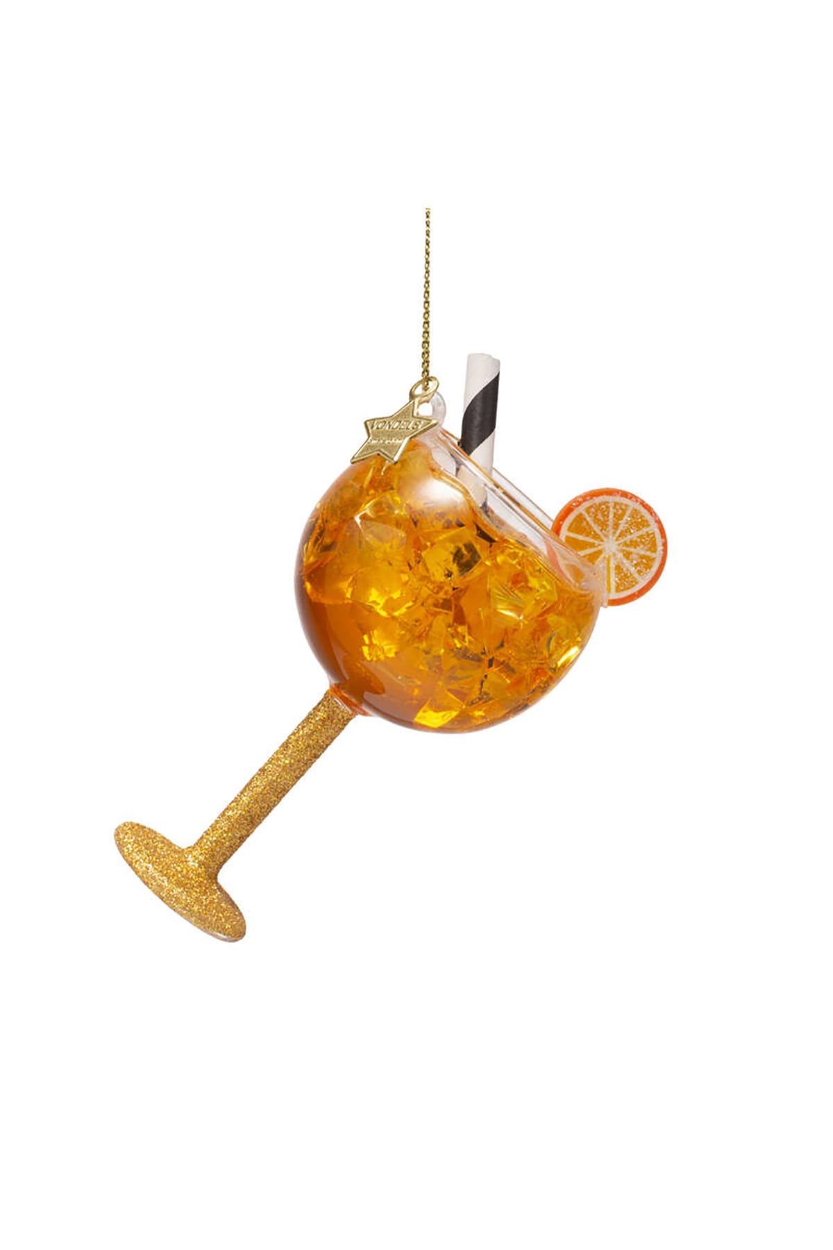 Weihnachtsbaumschmuck Ornament glass orange spritzer Weihnachtsbaumschmuck Vondels
