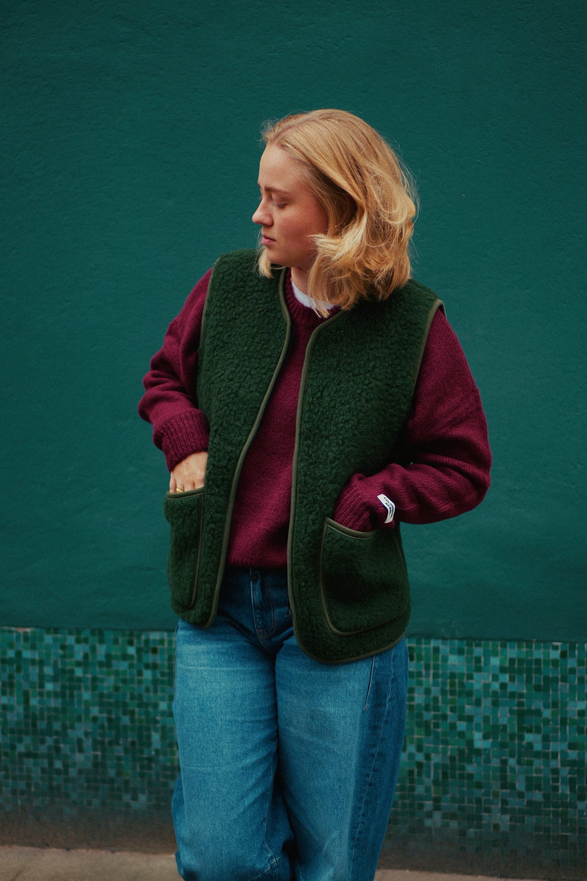 Weste Pepitko Pocket Dark Green Weste Coldbreaker