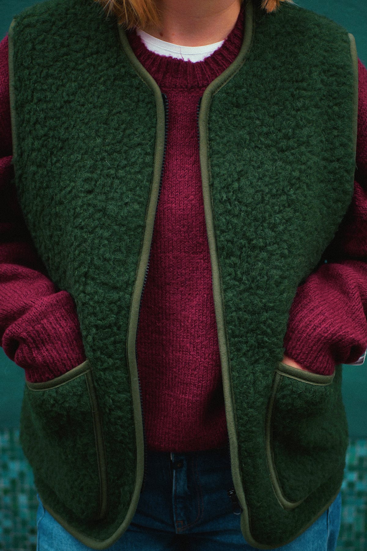 Weste Pepitko Pocket Dark Green Weste Coldbreaker