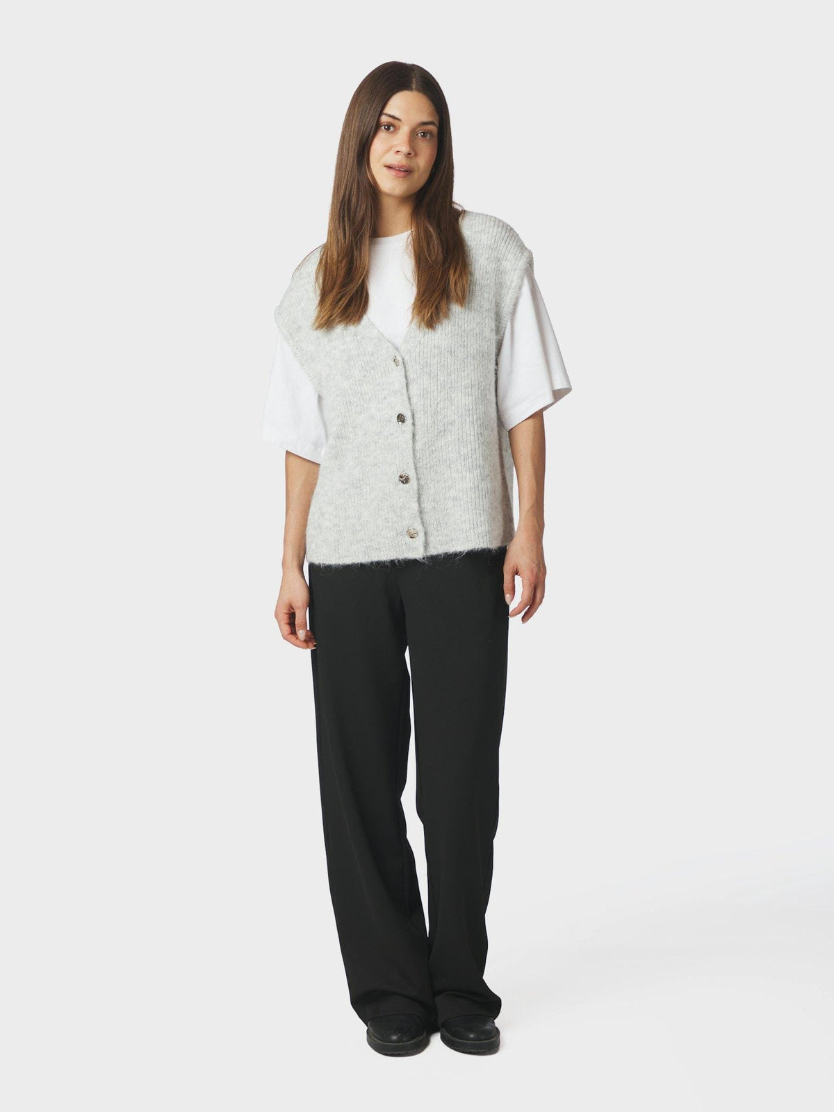 Weste Xandra Knit Light grey Weste Neo Noir