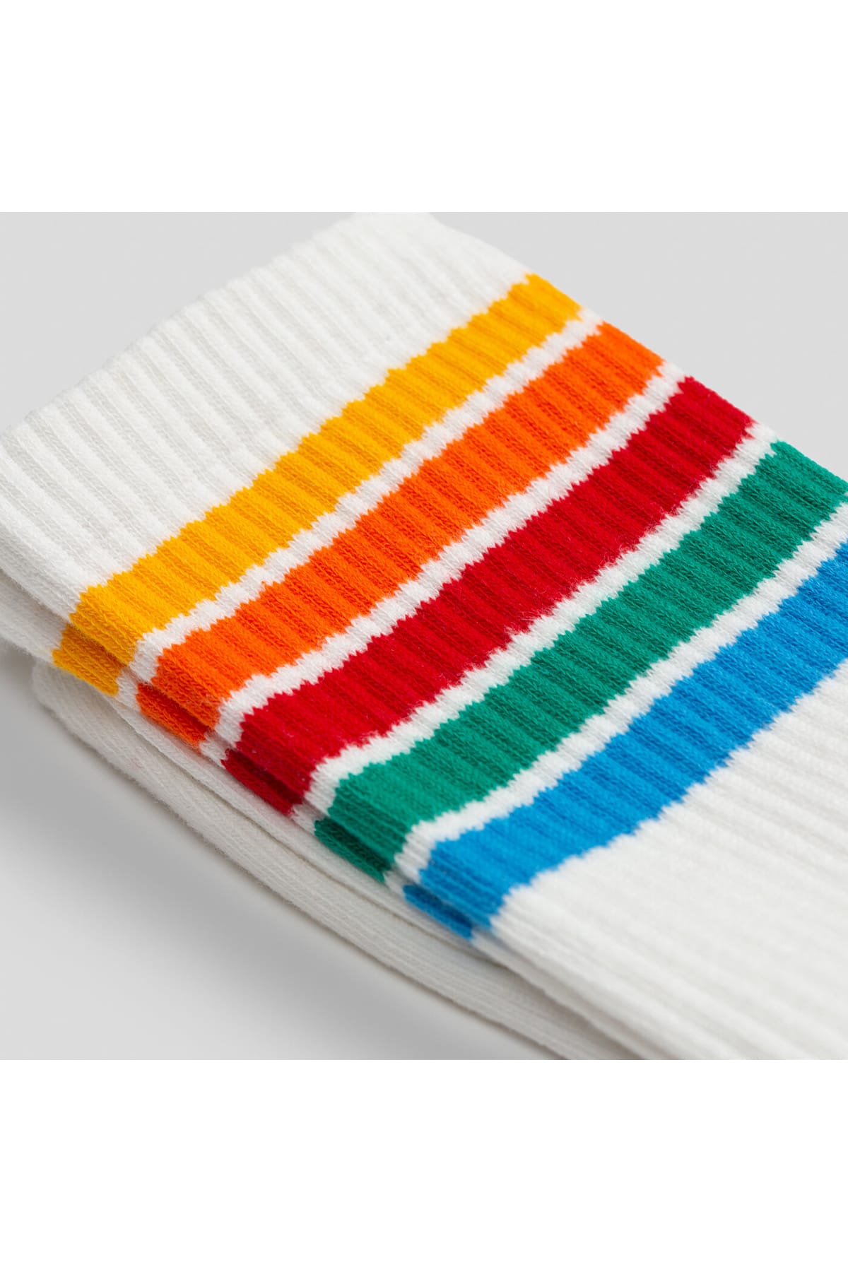 Socken Jaquard Crew Sock White Socken RVLT Revolution