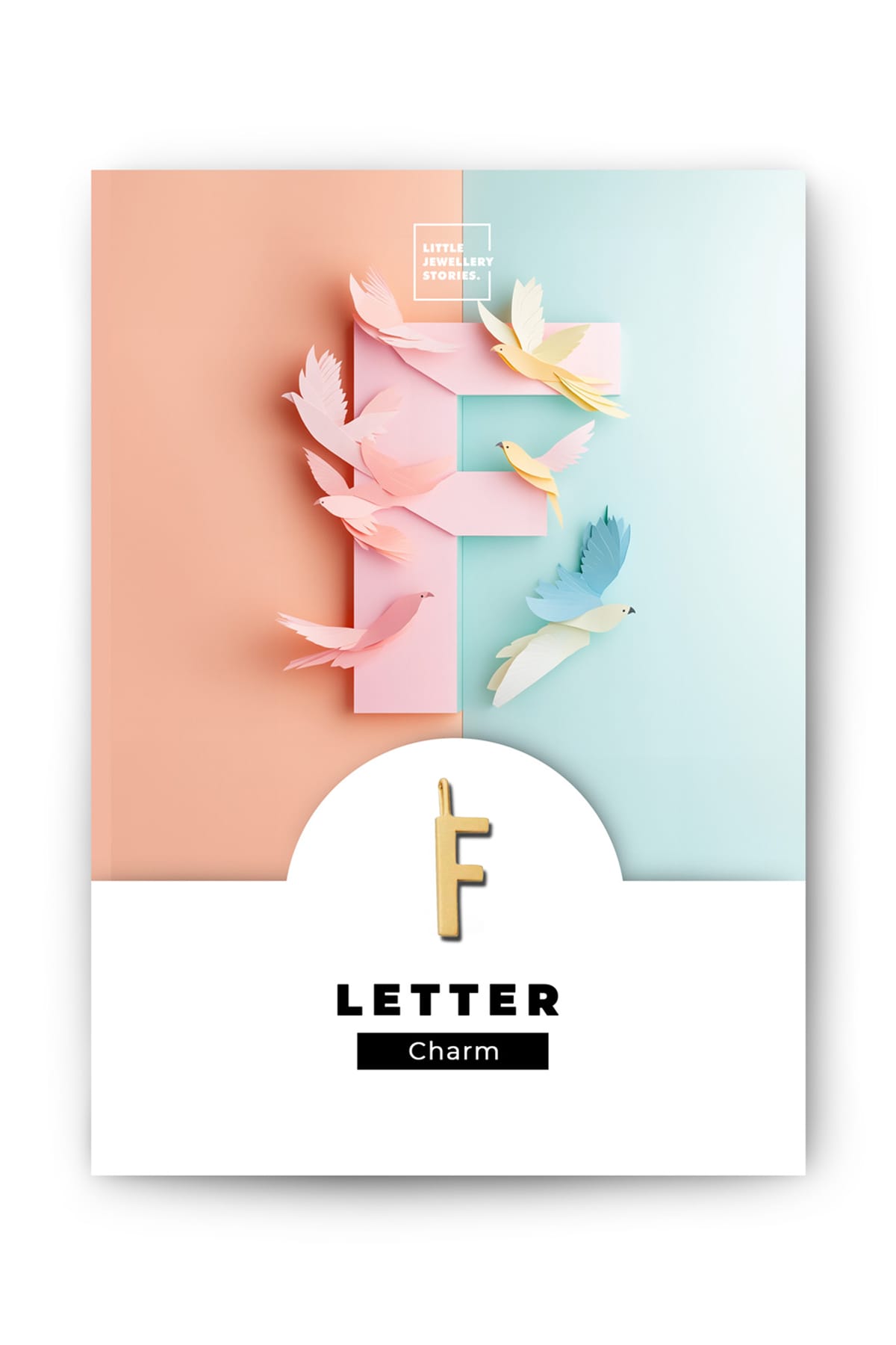 Anhänger Letter Charm F gold Anhänger Little Jewellery Stories 