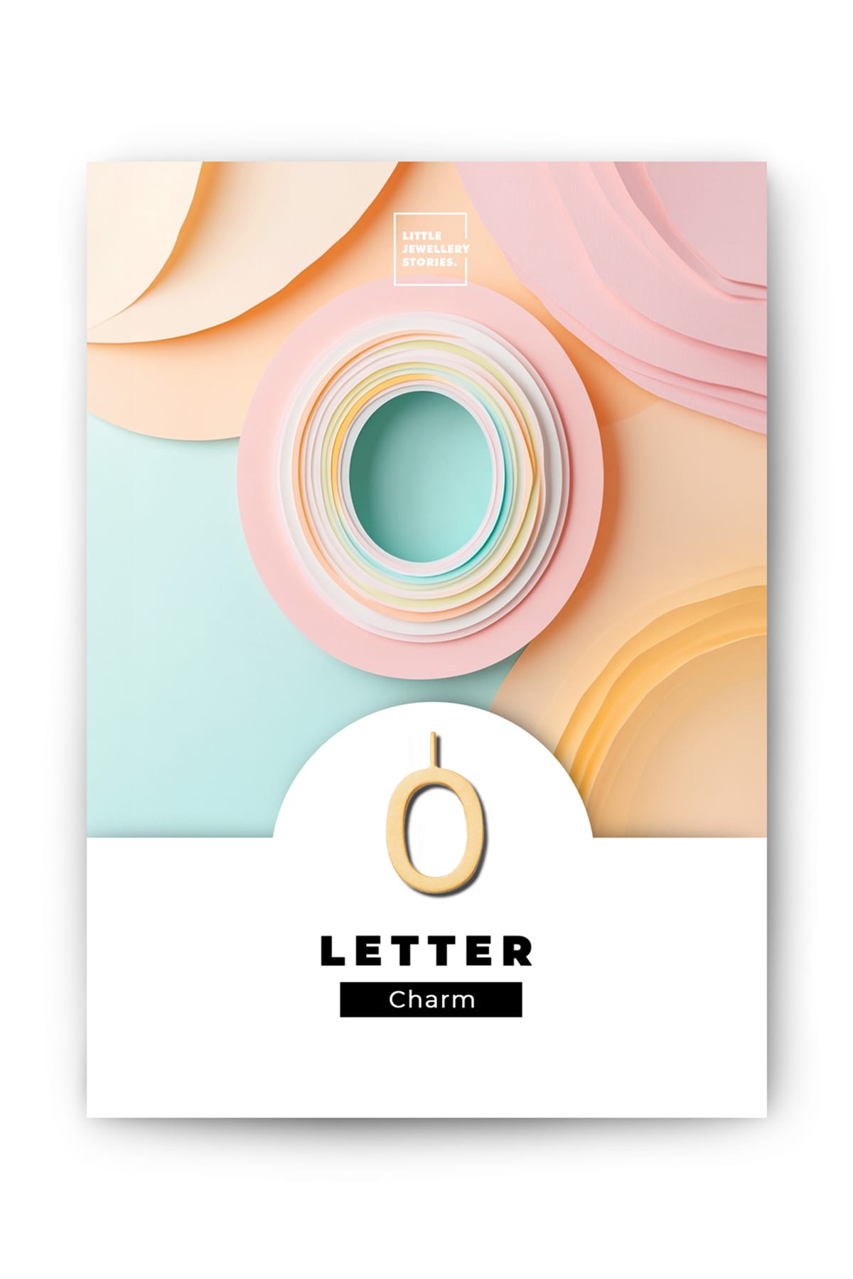 Anhänger Letter Charm O gold Anhänger Little Jewellery Stories 