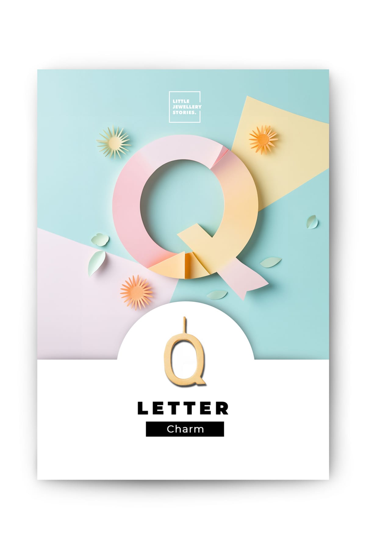 Anhänger Letter Charm Q gold Anhänger Little Jewellery Stories 