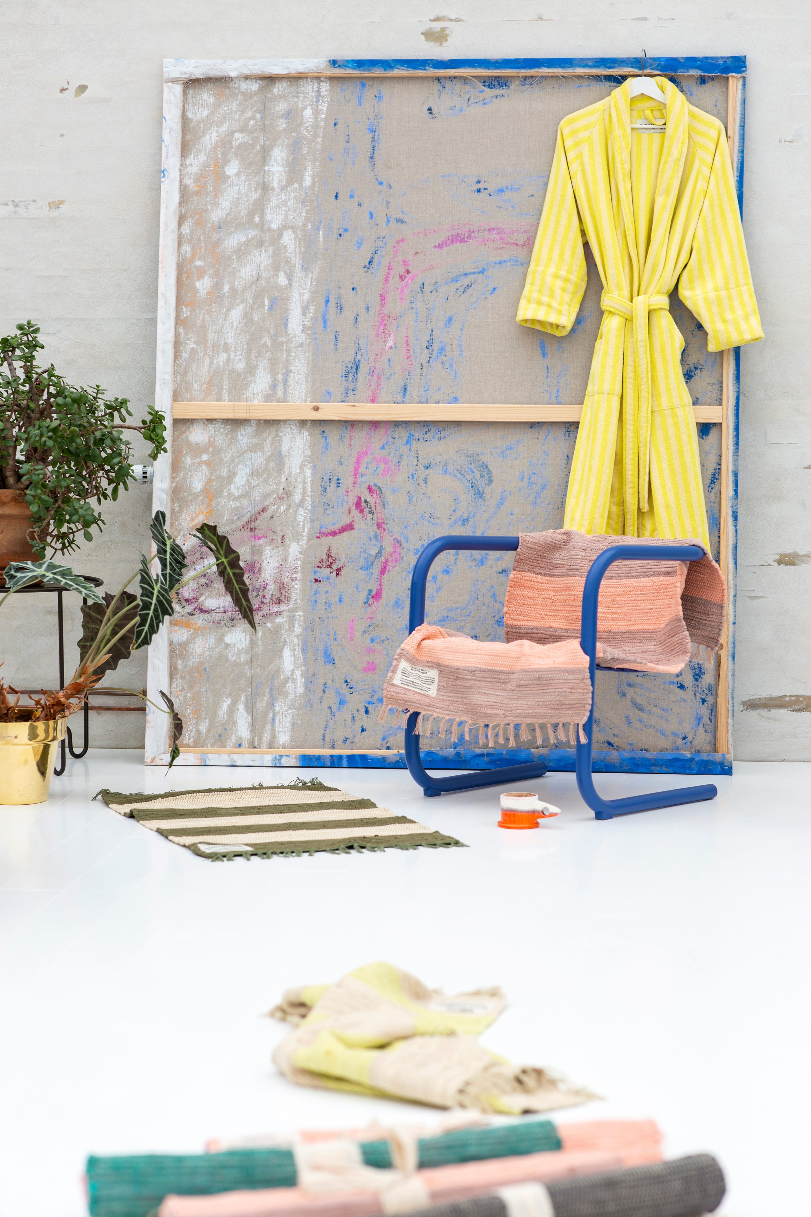 Bademantel NARAM Pristine & Neon yellow Bademantel Bongusta 