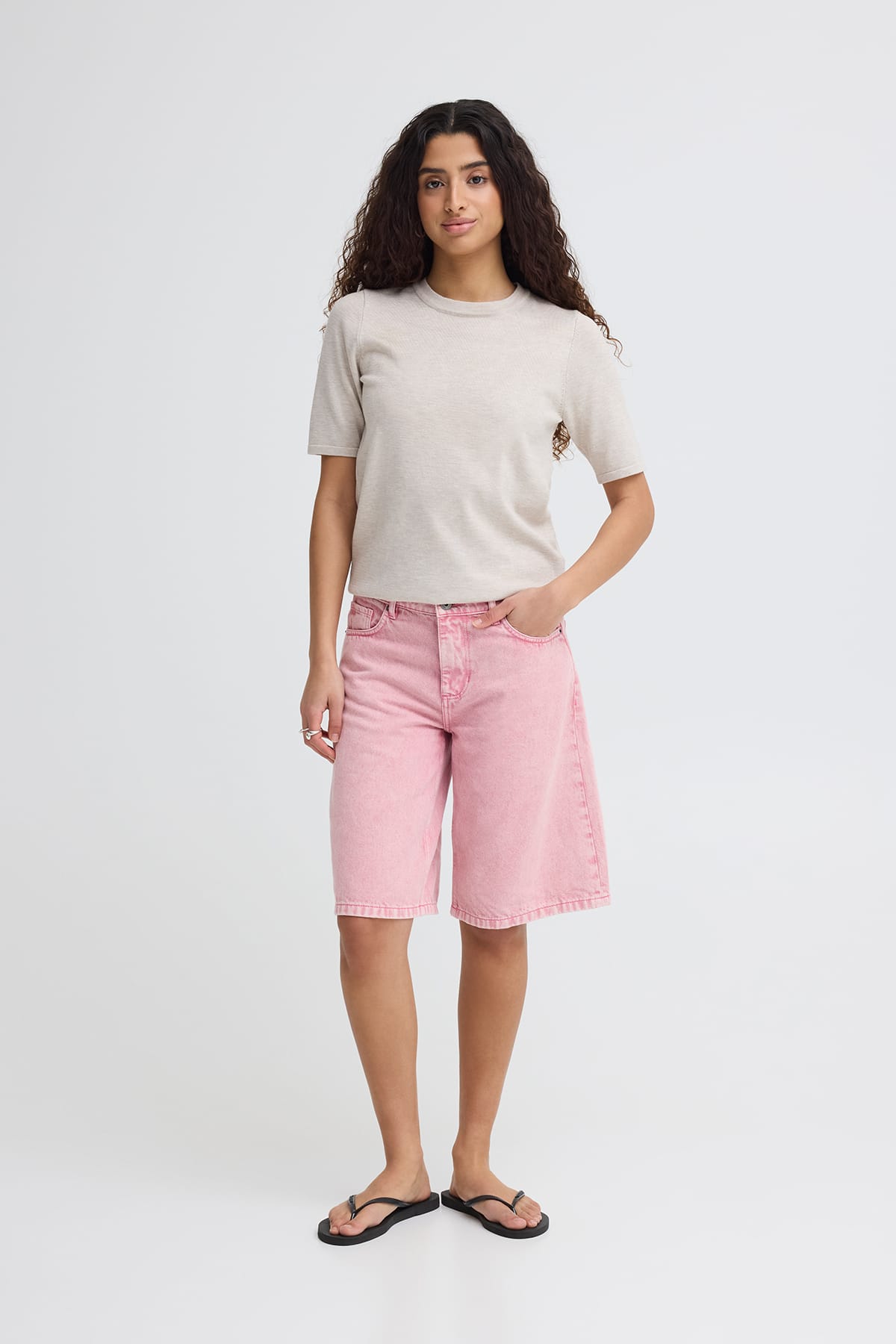 Bermuda Shorts IHKIRSTEN BERMUDA SHO Wild Orchid Bermuda Shorts ICHI 