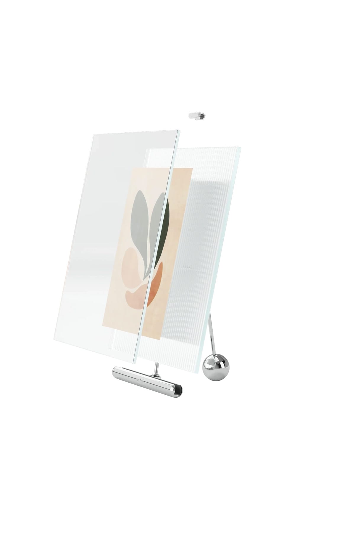 Bilderrahmen FLUTE PICTURE FRAME 5X7 CHROME Bilderrahmen Umbra 