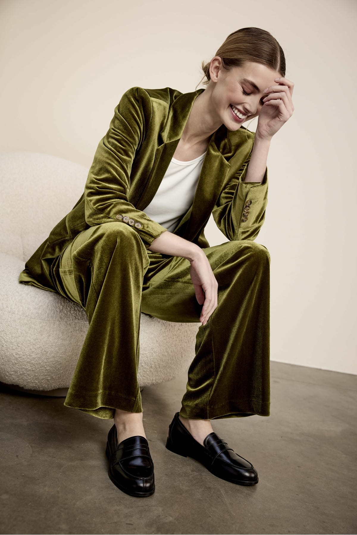 Blazer Ellis jacket Olive green Blazer JC Sophie 