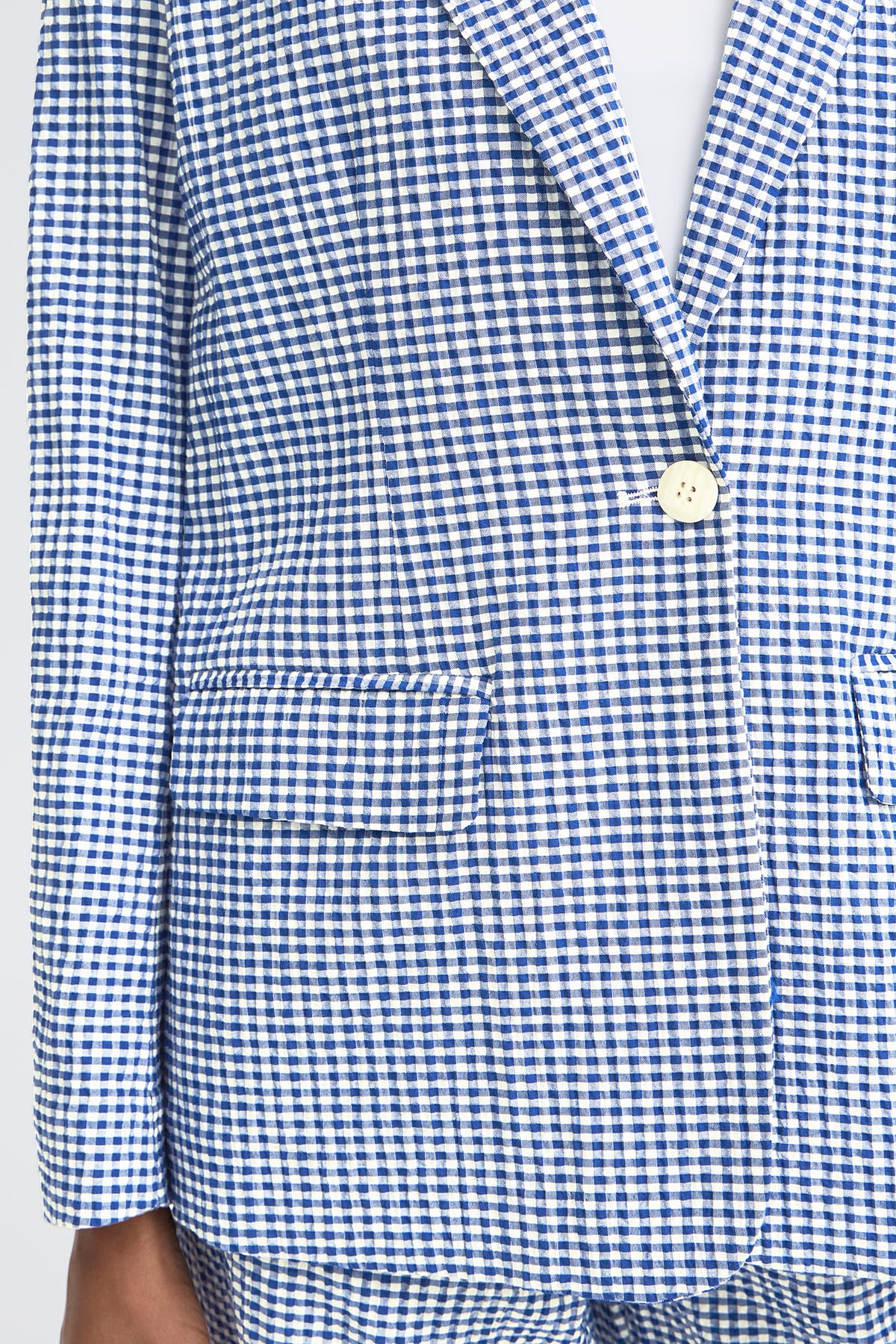 Blazer IHJILMA BL SODALITE BLUE/WHITE CHECK Blazer ICHI 