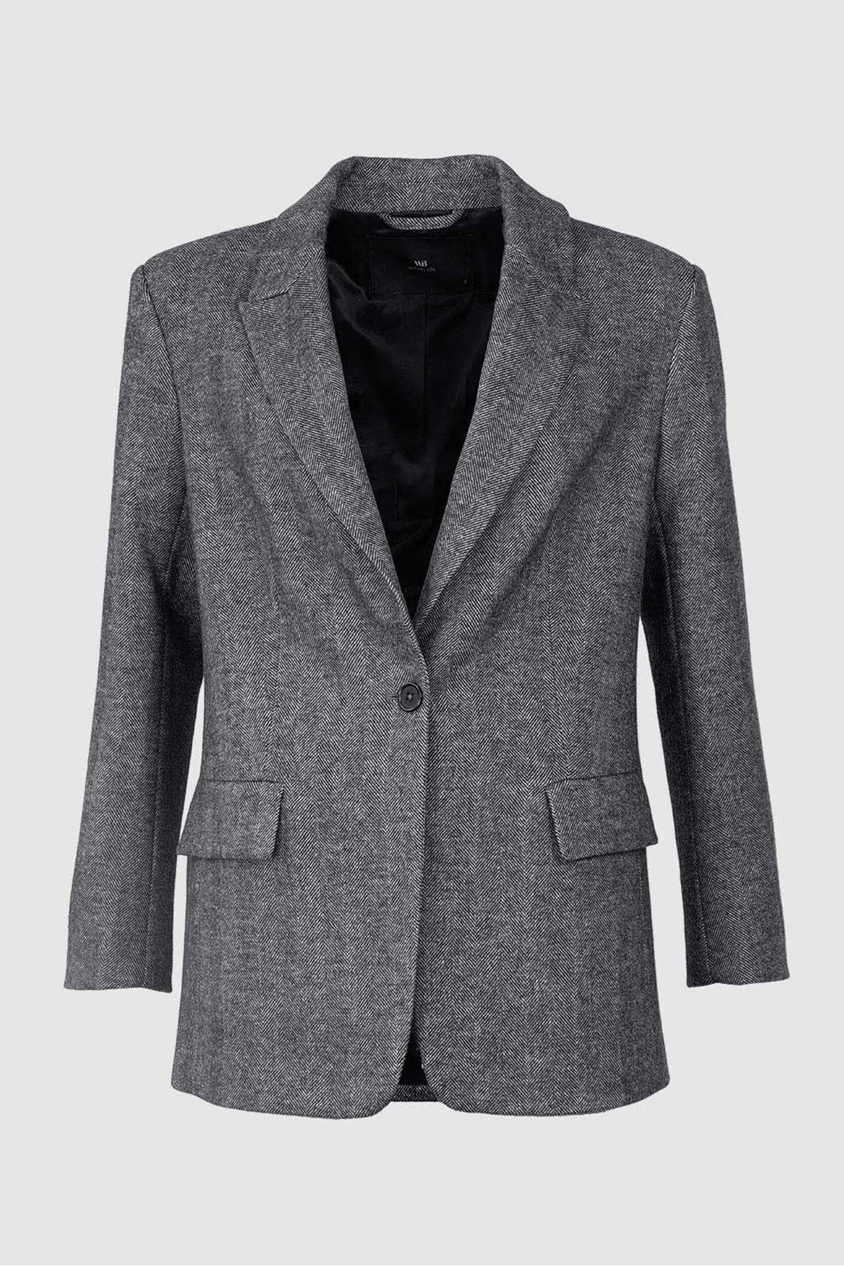 Blazer WBLCOLINE LS Black | Herringbone Blazer With Black 