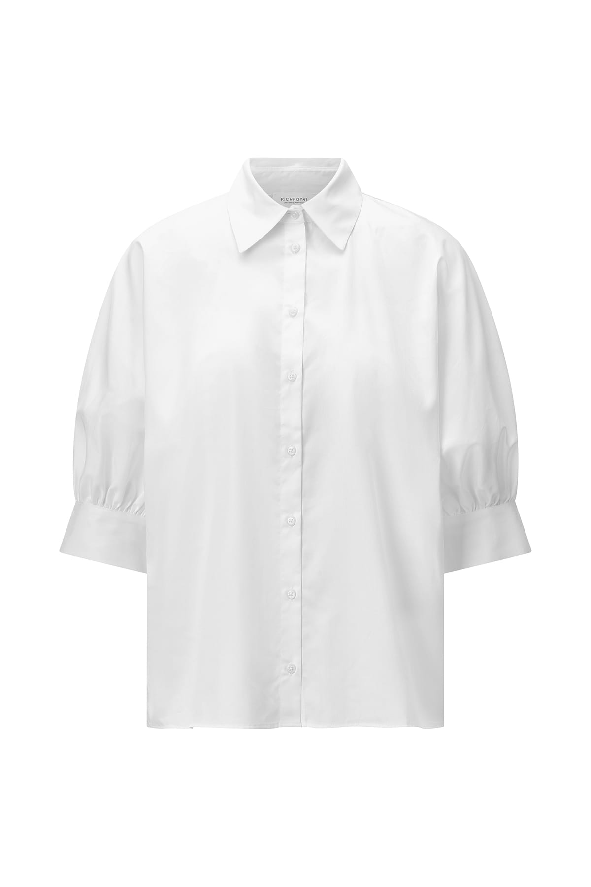 Bluse Cotton white Bluse Rich&Royal 