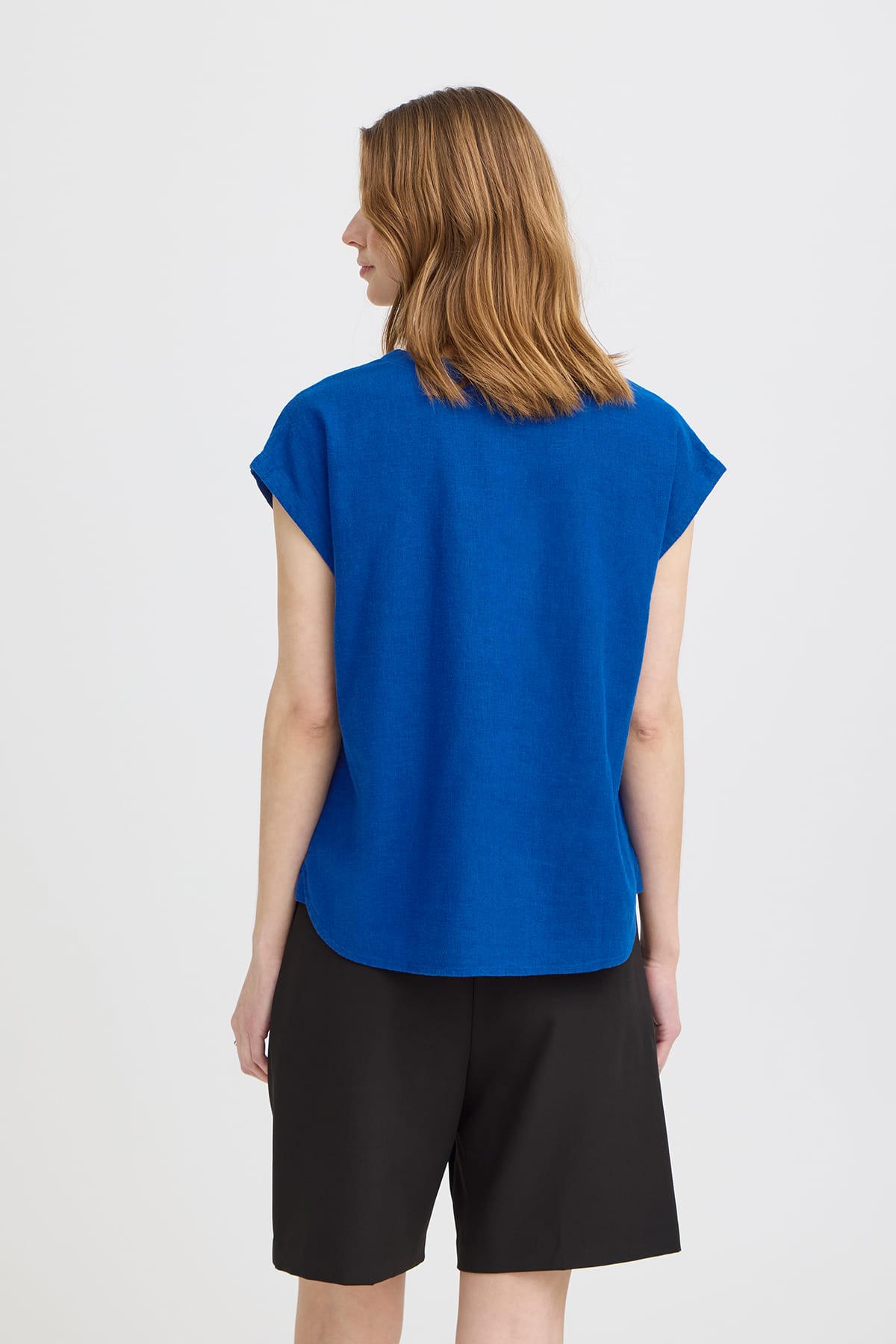 Bluse IHLINNO SS Sodalite Blue Bluse ICHI 